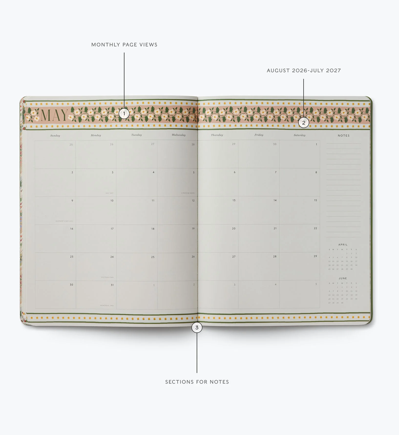 2026-2027 12-Month Academic Appointment Notebook - Paisley - Image 6