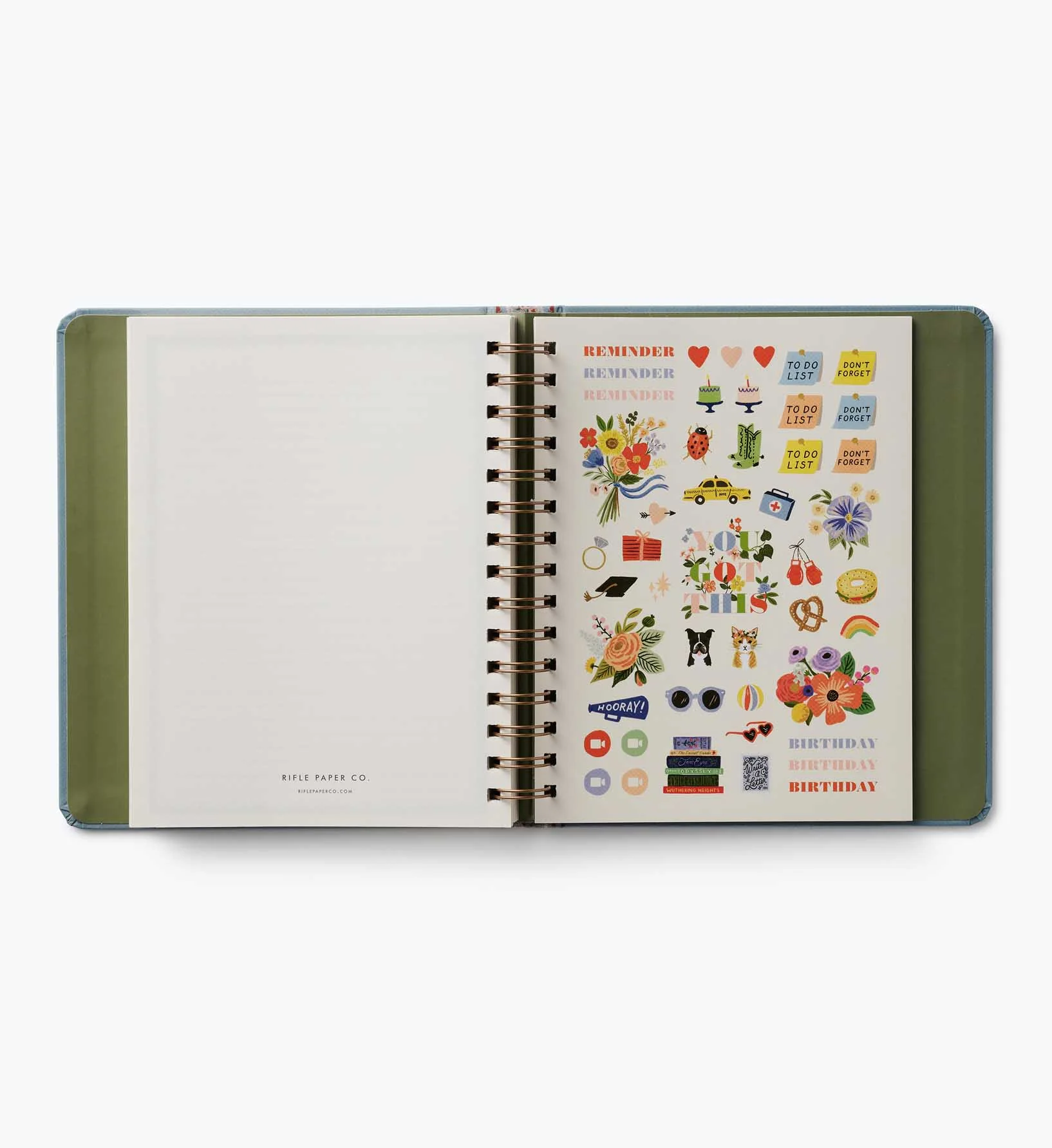 2026-2027 17-Month Academic Covered Spiral Planner - Paisley Stripe - Image 10