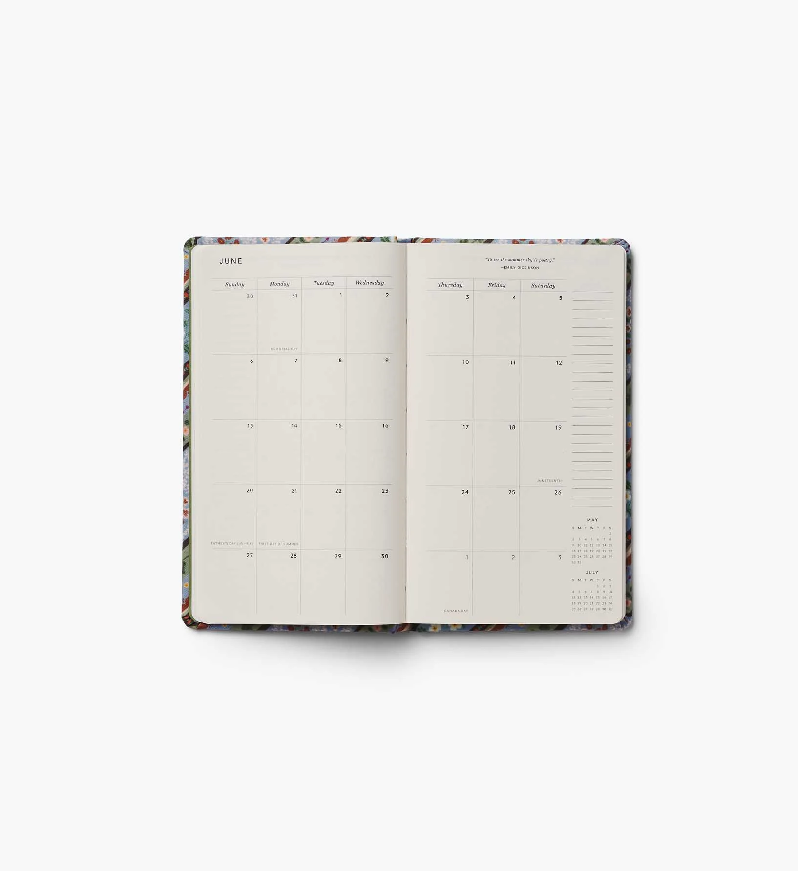 2027 12-Month Hardcover Pocket Planner - Paisley - Image 5