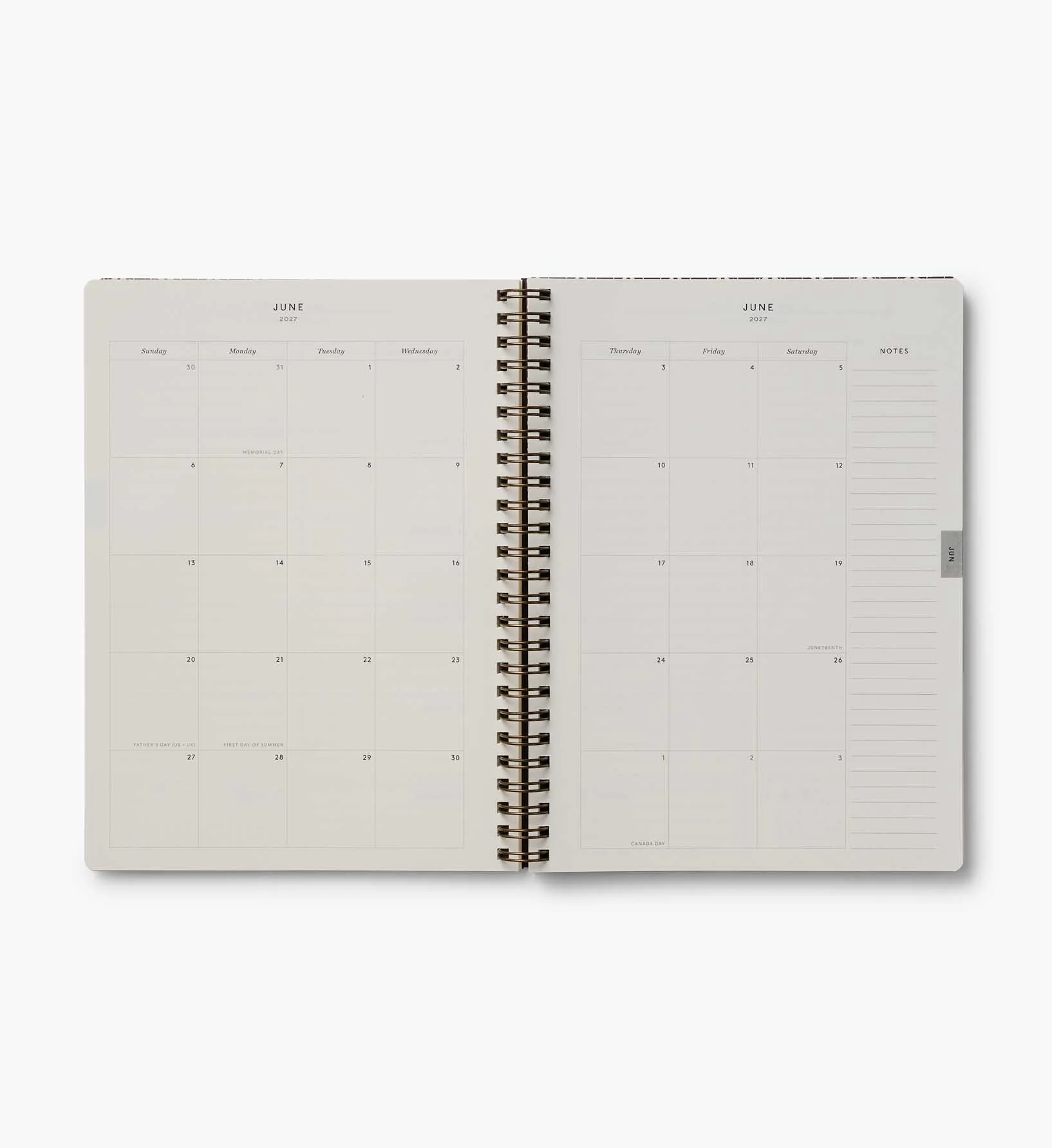 2027 12-Month Softcover Spiral Planner - Sage Hydrangea - Image 5