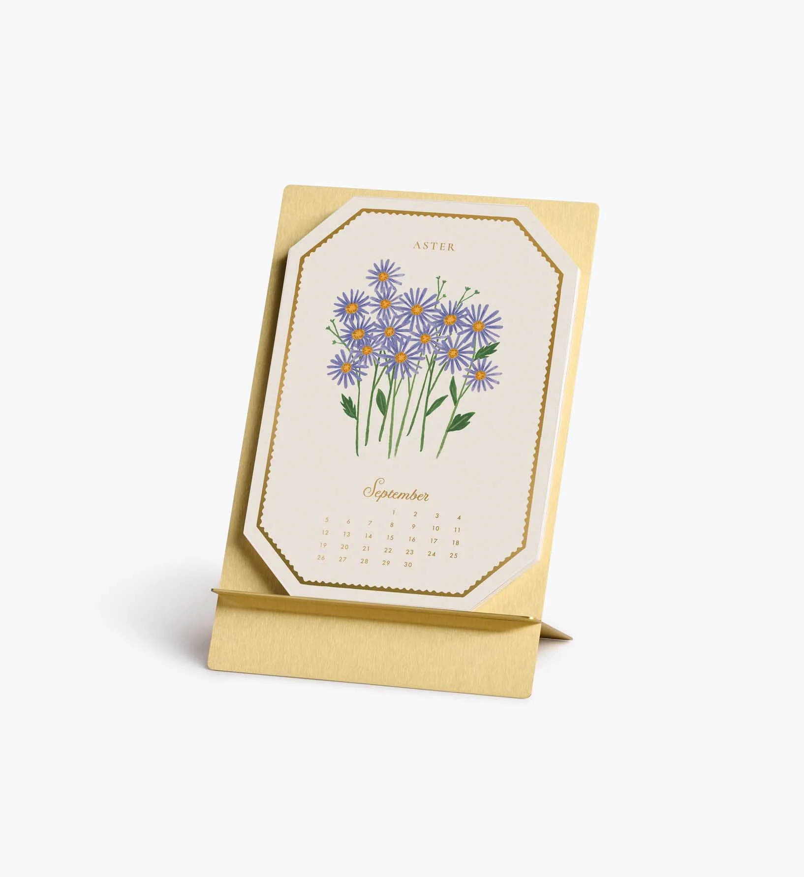 2027 Brass Easel Desk Calendar - Birth Month - Image 10