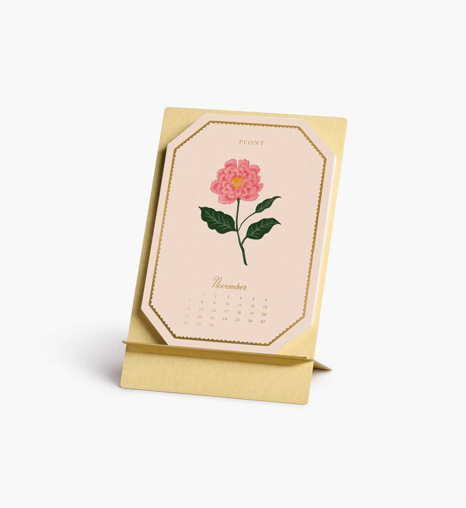 2027 Brass Easel Desk Calendar - Birth Month - Image 12