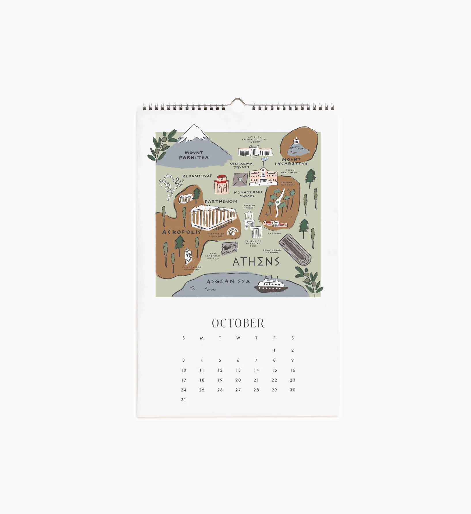 2027 Wall Calendar - Travel Sketches - Image 11