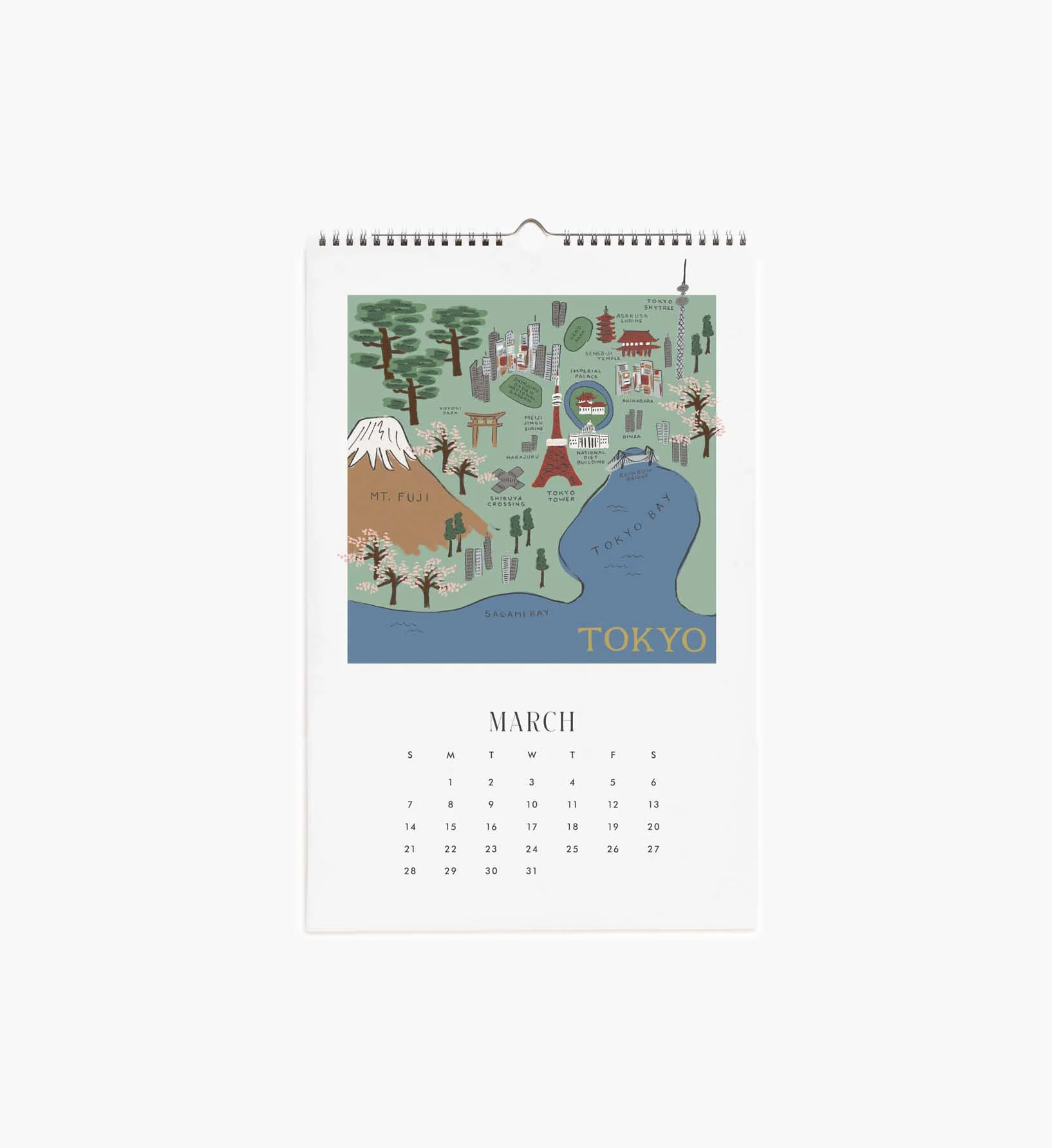2027 Wall Calendar - Travel Sketches - Image 4