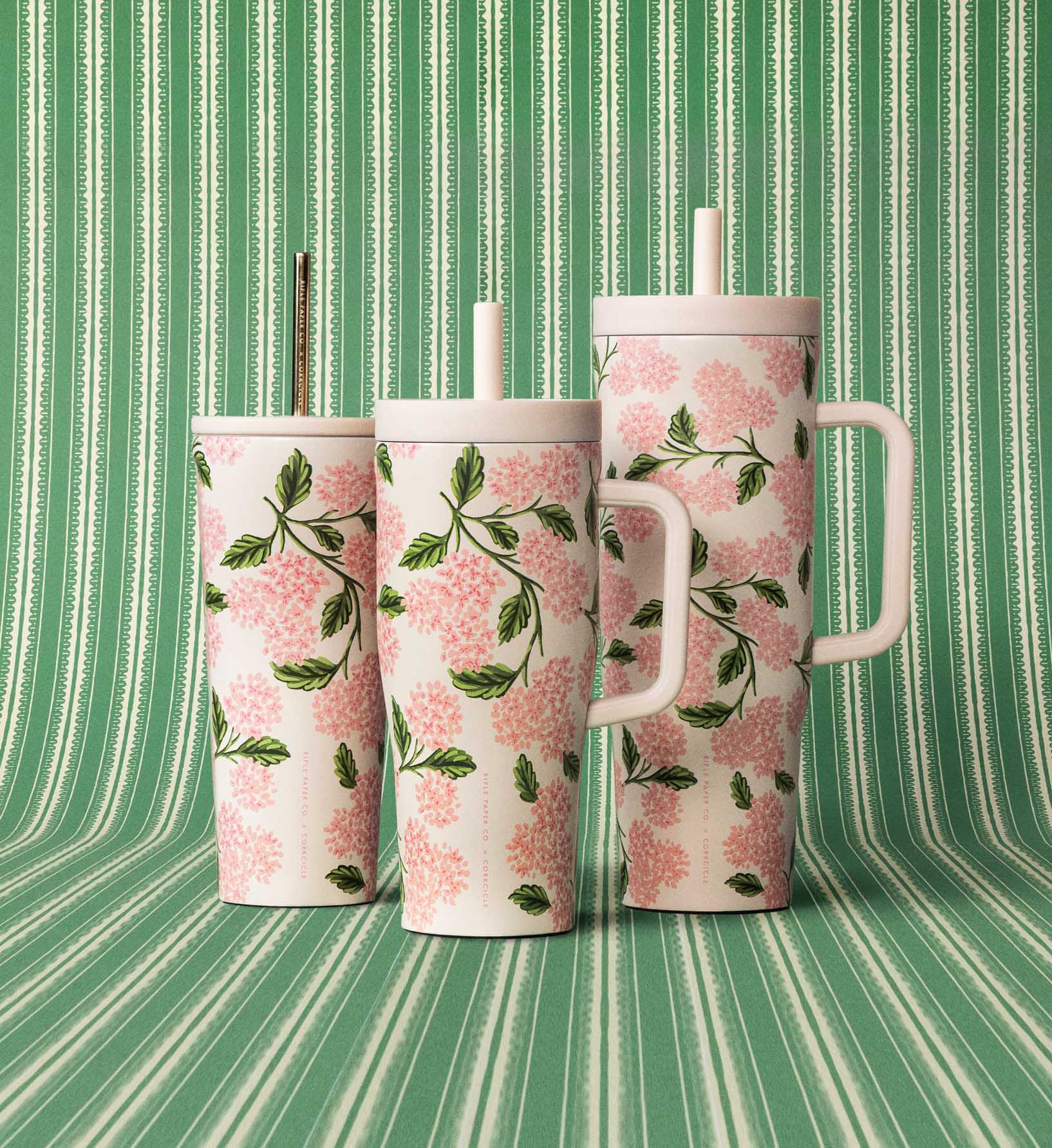 24 oz. Cold Cup - Pink Hydrangea - Image 2
