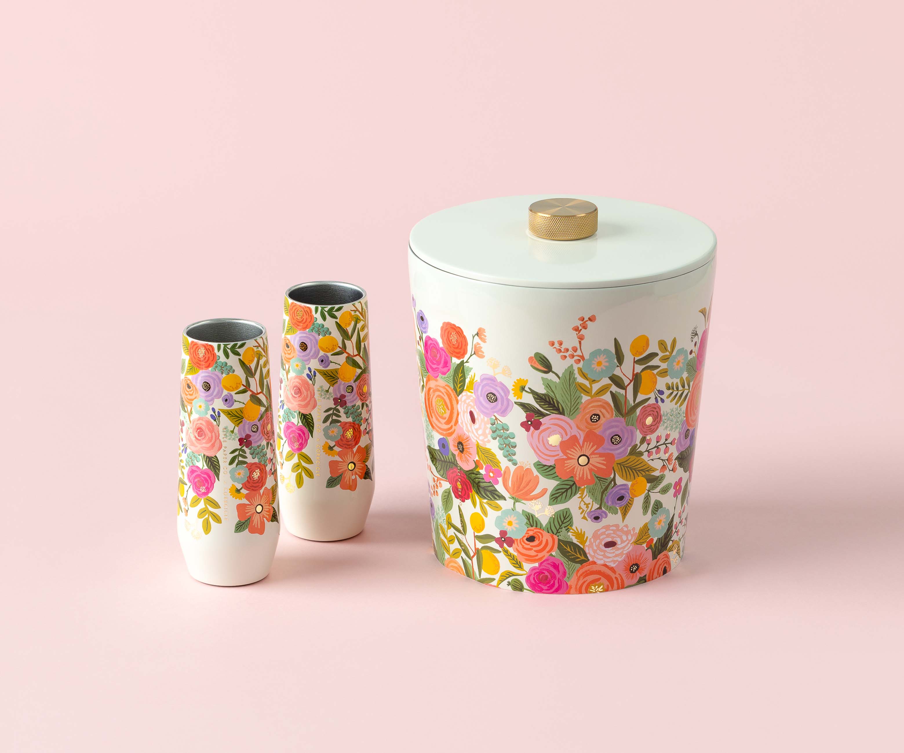 7 oz. Stemless Flute - Garden Party - Image 3