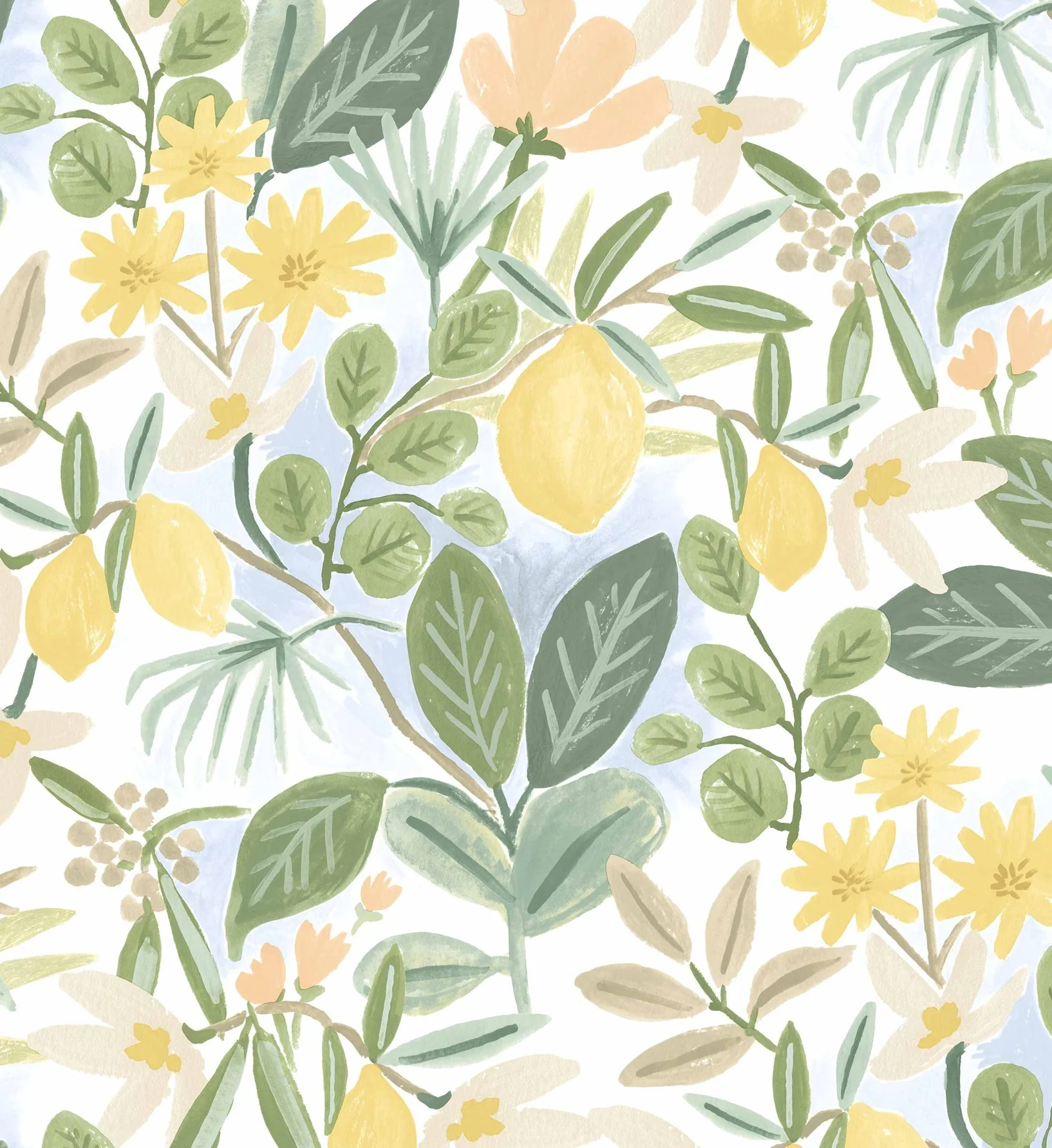 Amalfi Peel & Stick Wallpaper - Blush & Green - Image 3