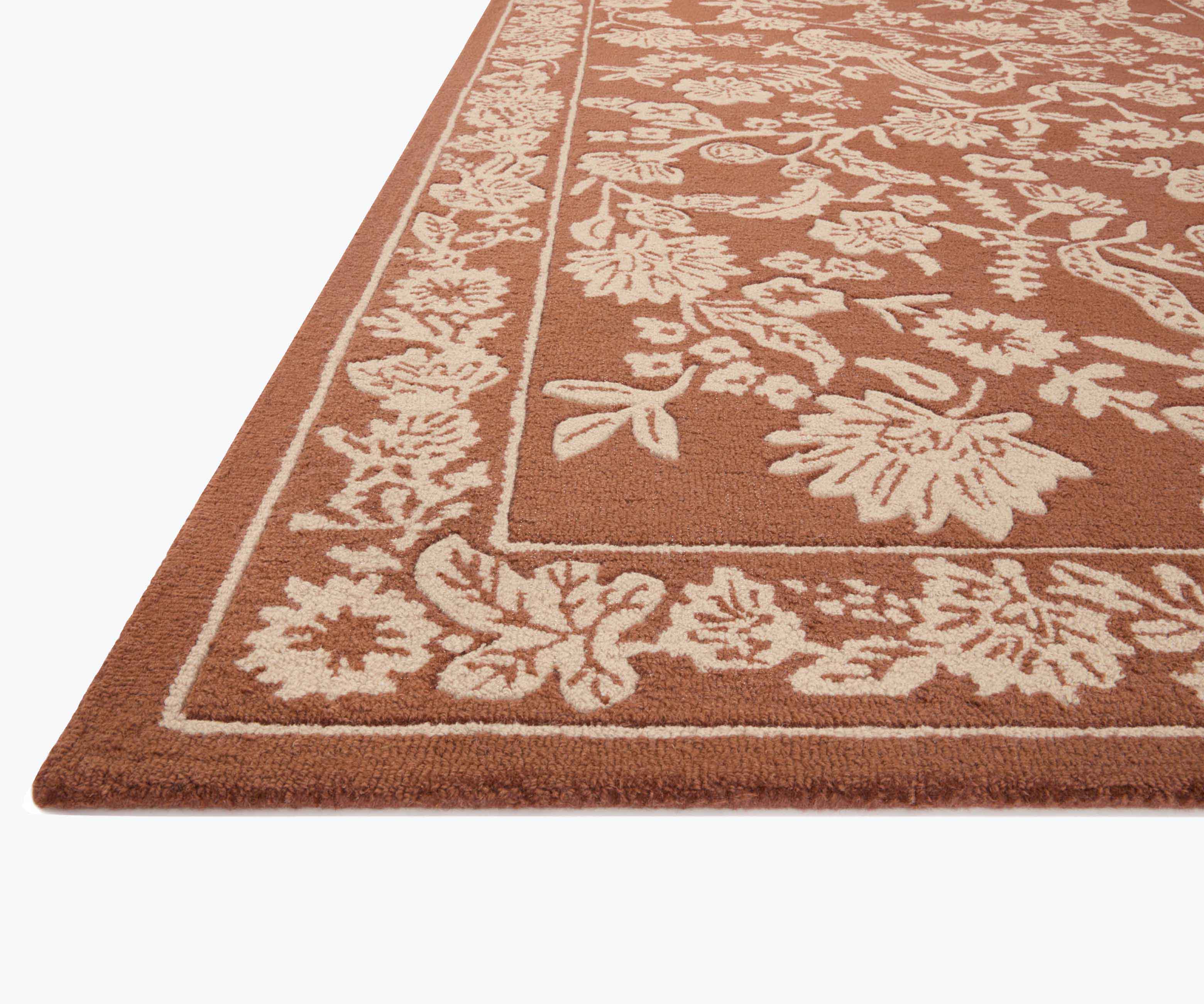 Arboretum Aviary Wool-Hooked Rug - Amber - Image 3