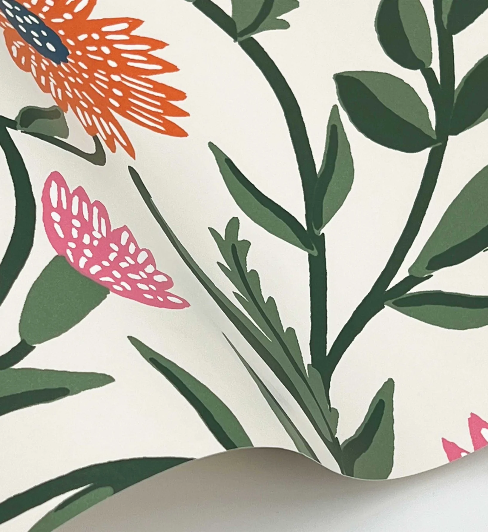 Aster Wallpaper - Linen & Coral - Image 4
