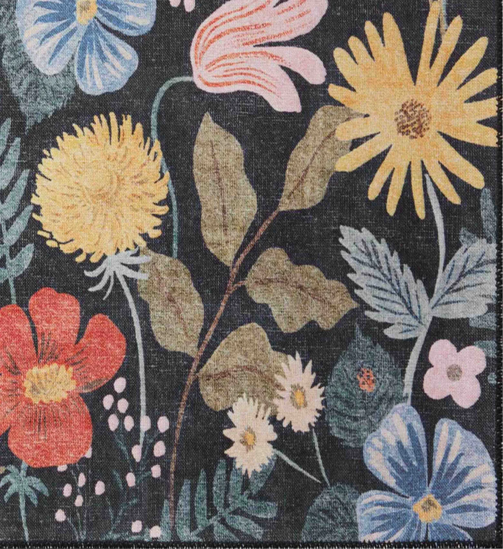 Atelier Strawberry Fields Non-Slip Rug - Black - Image 2