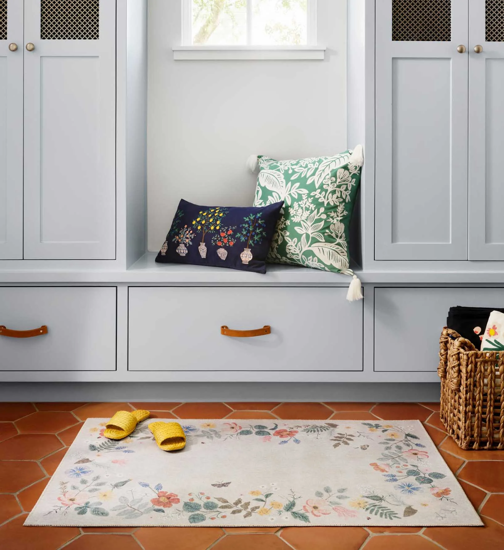 Atelier Strawberry Fields Border Non-Slip Rug - Cream - Image 3