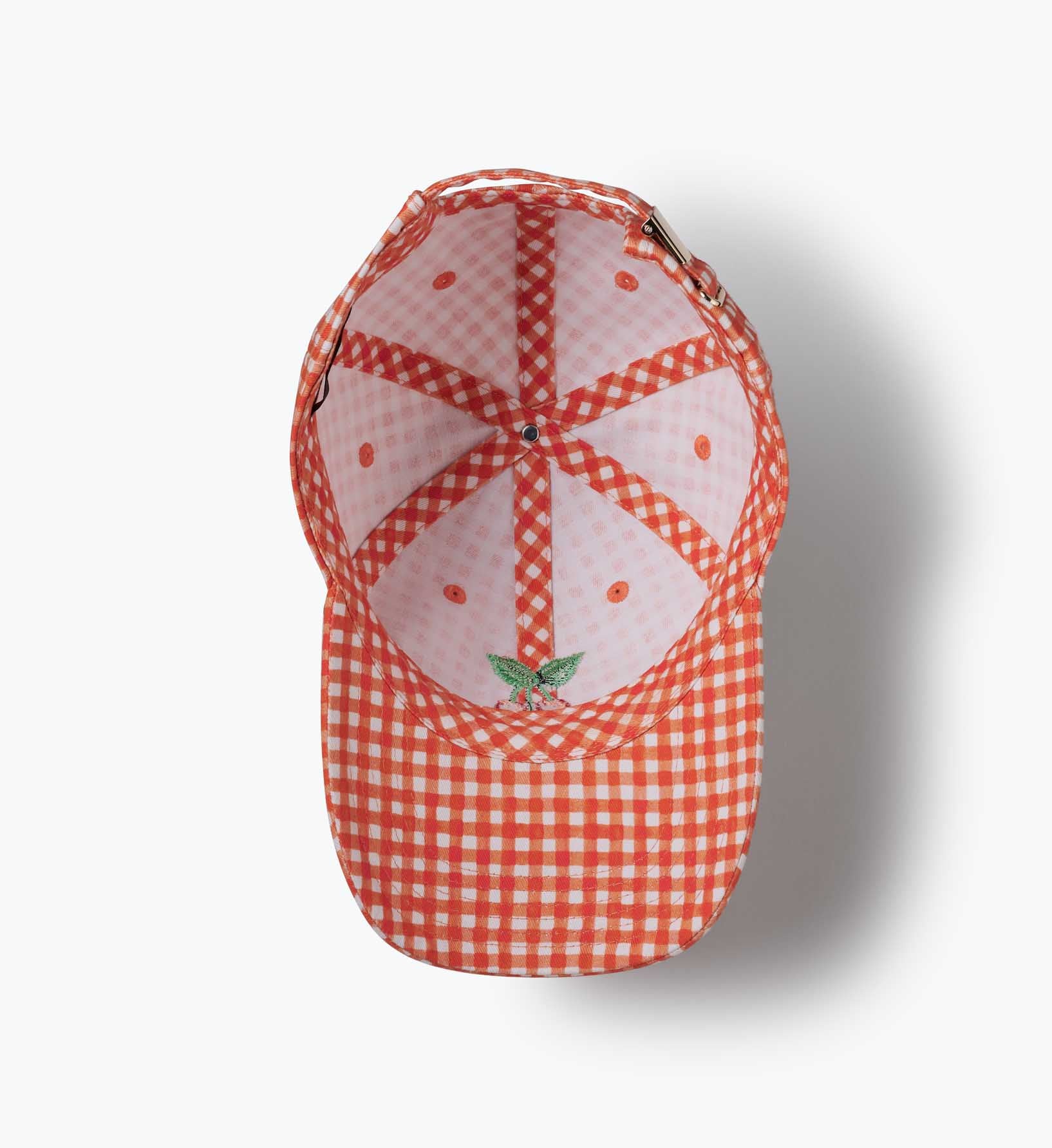 Baseball Cap - Gingham Cherries - Image 8