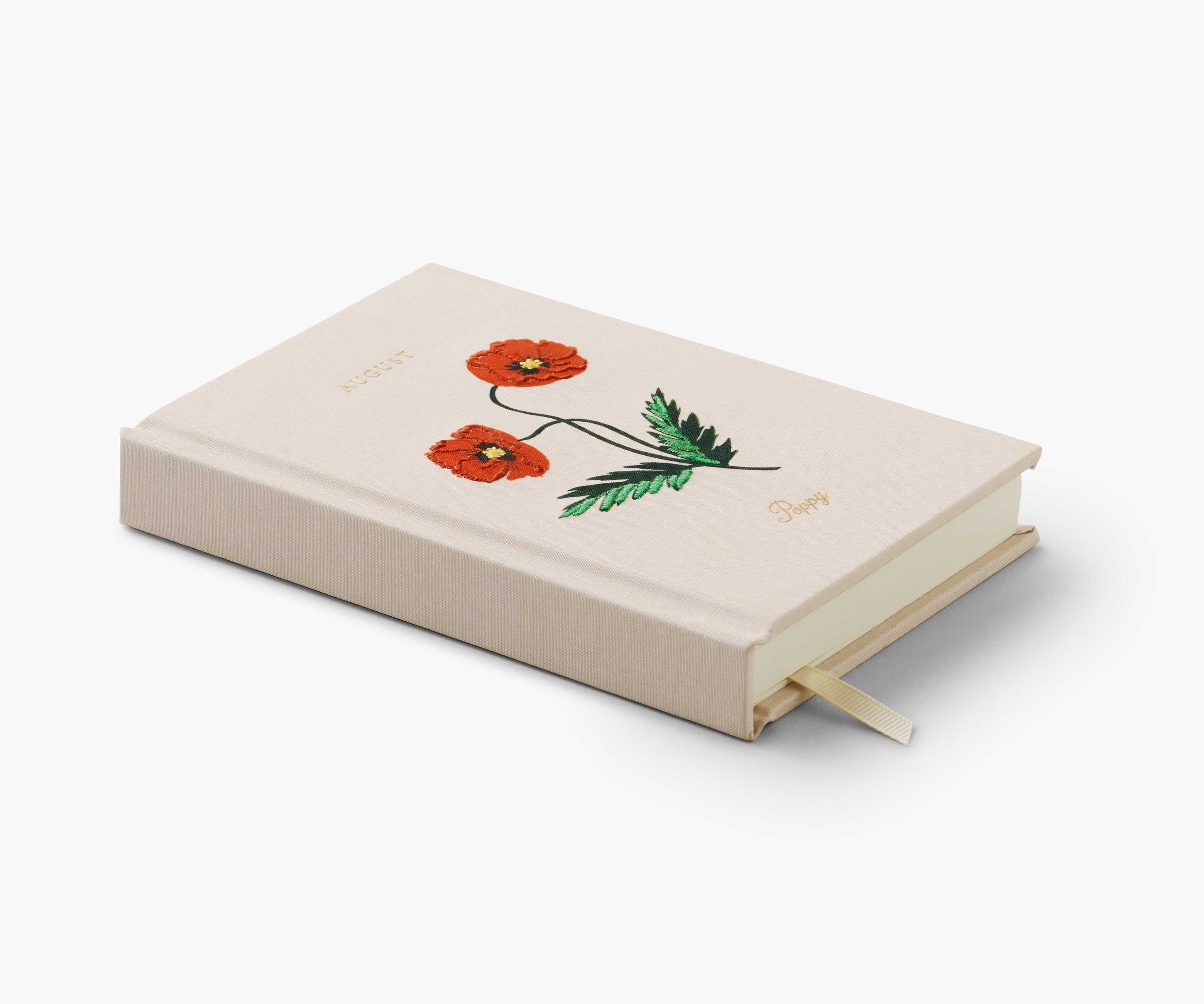 Birth Month Mini Embroidered Journal - August - Image 4
