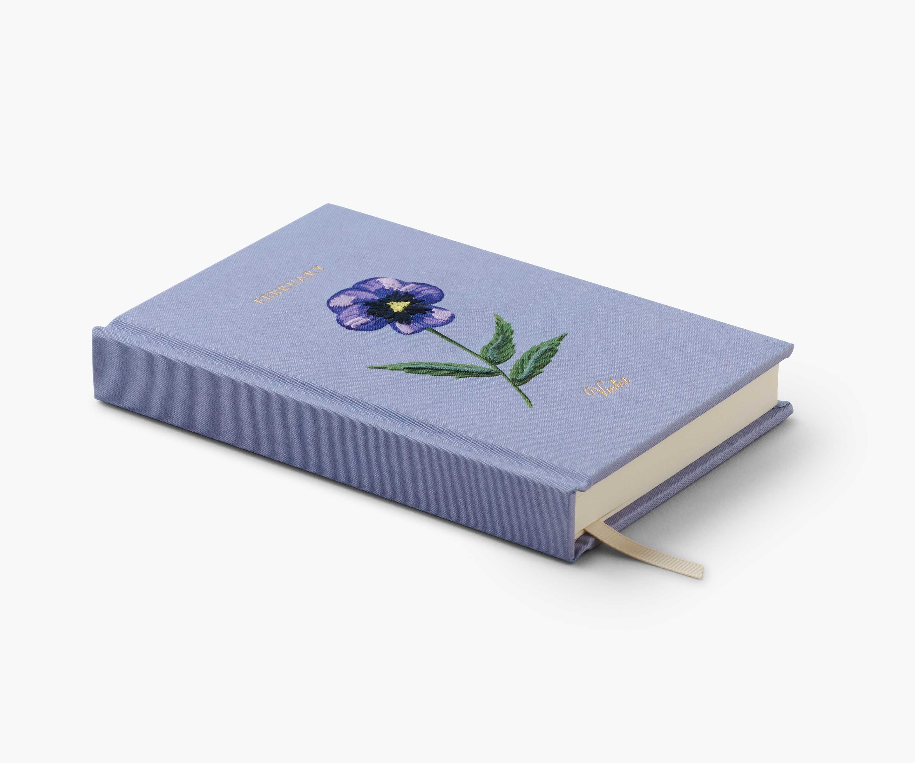 Birth Month Mini Embroidered Journal - February - Image 4