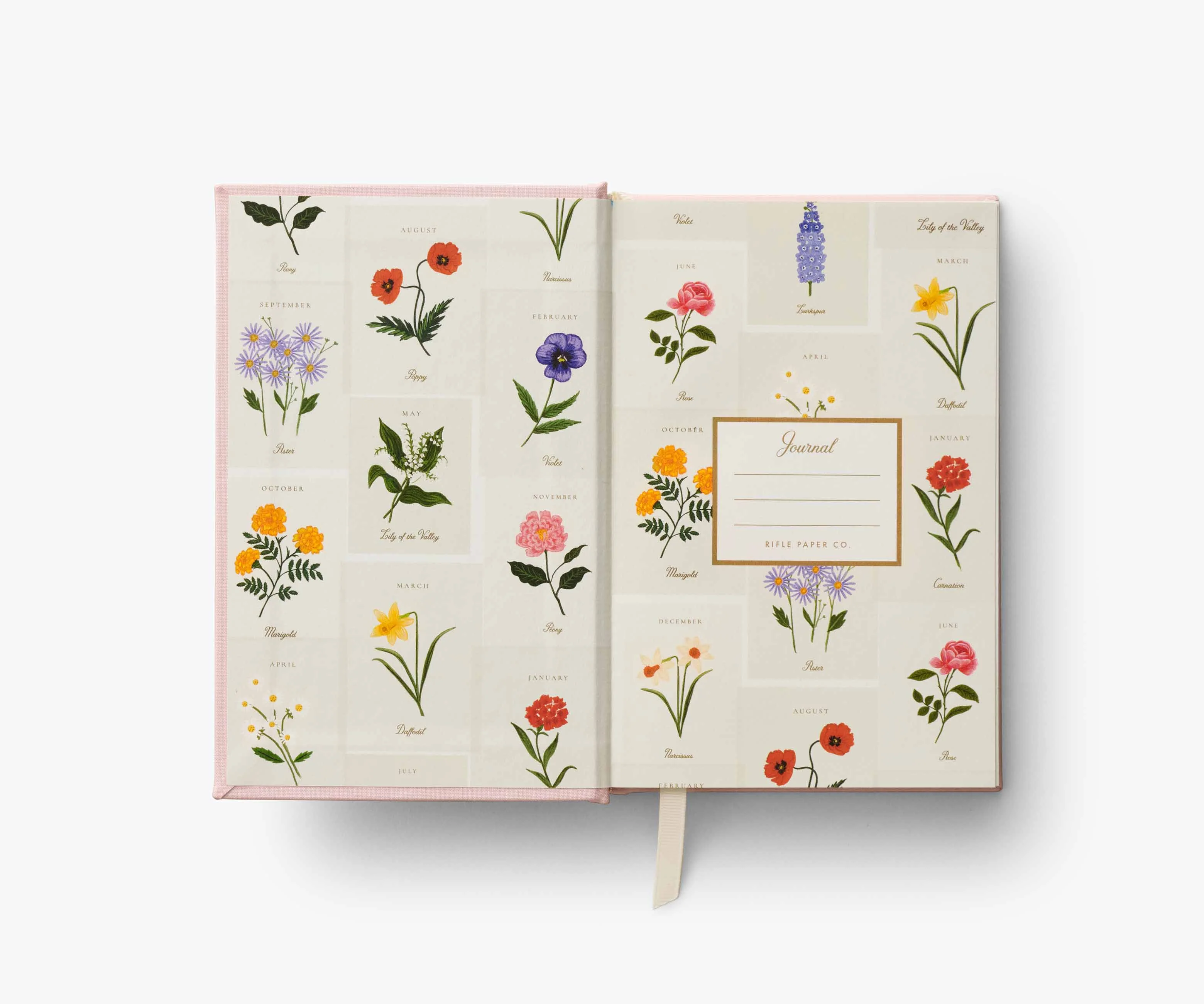 Birth Month Mini Embroidered Journal - January - Image 3