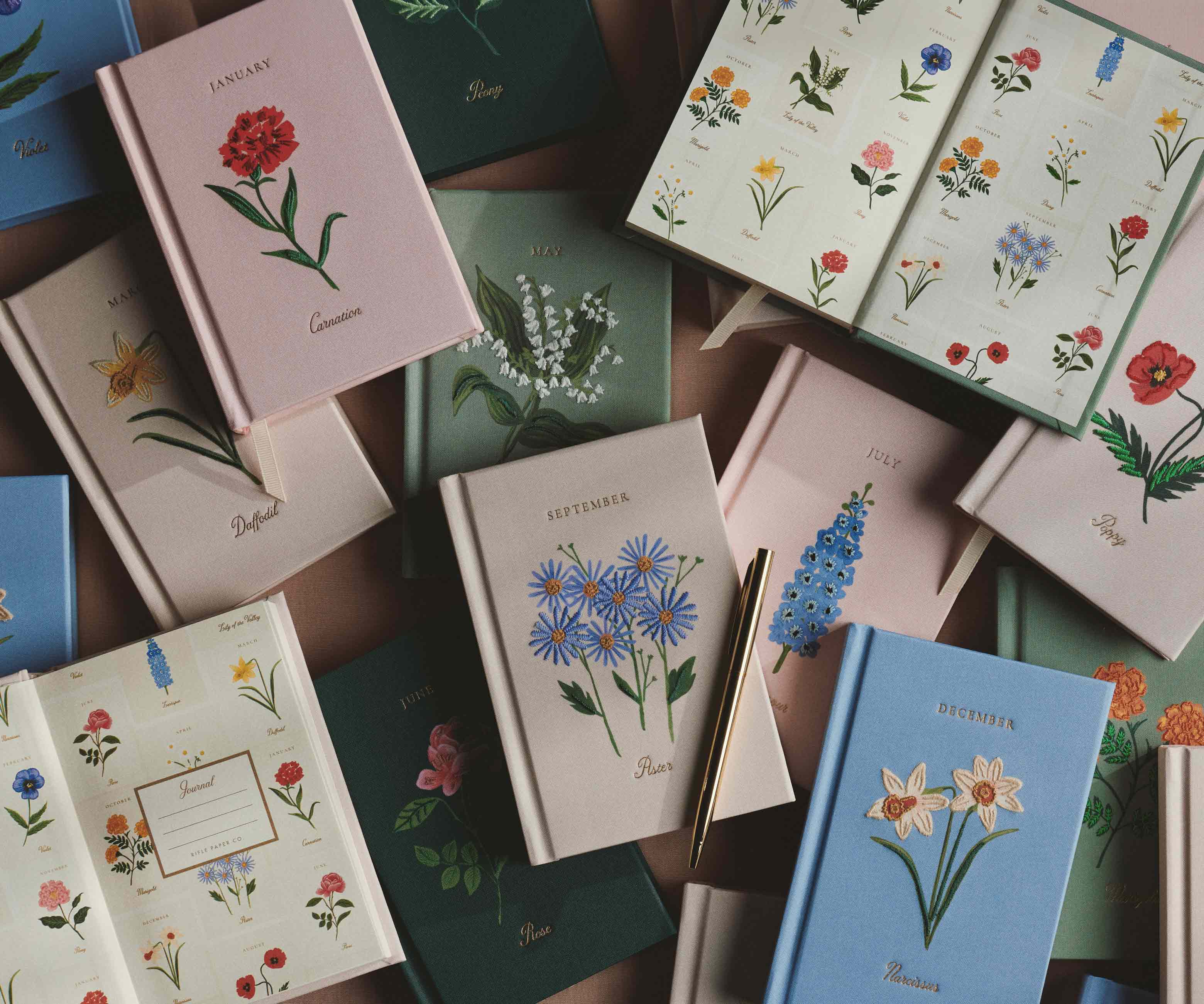 Birth Month Mini Embroidered Journal - May - Image 6