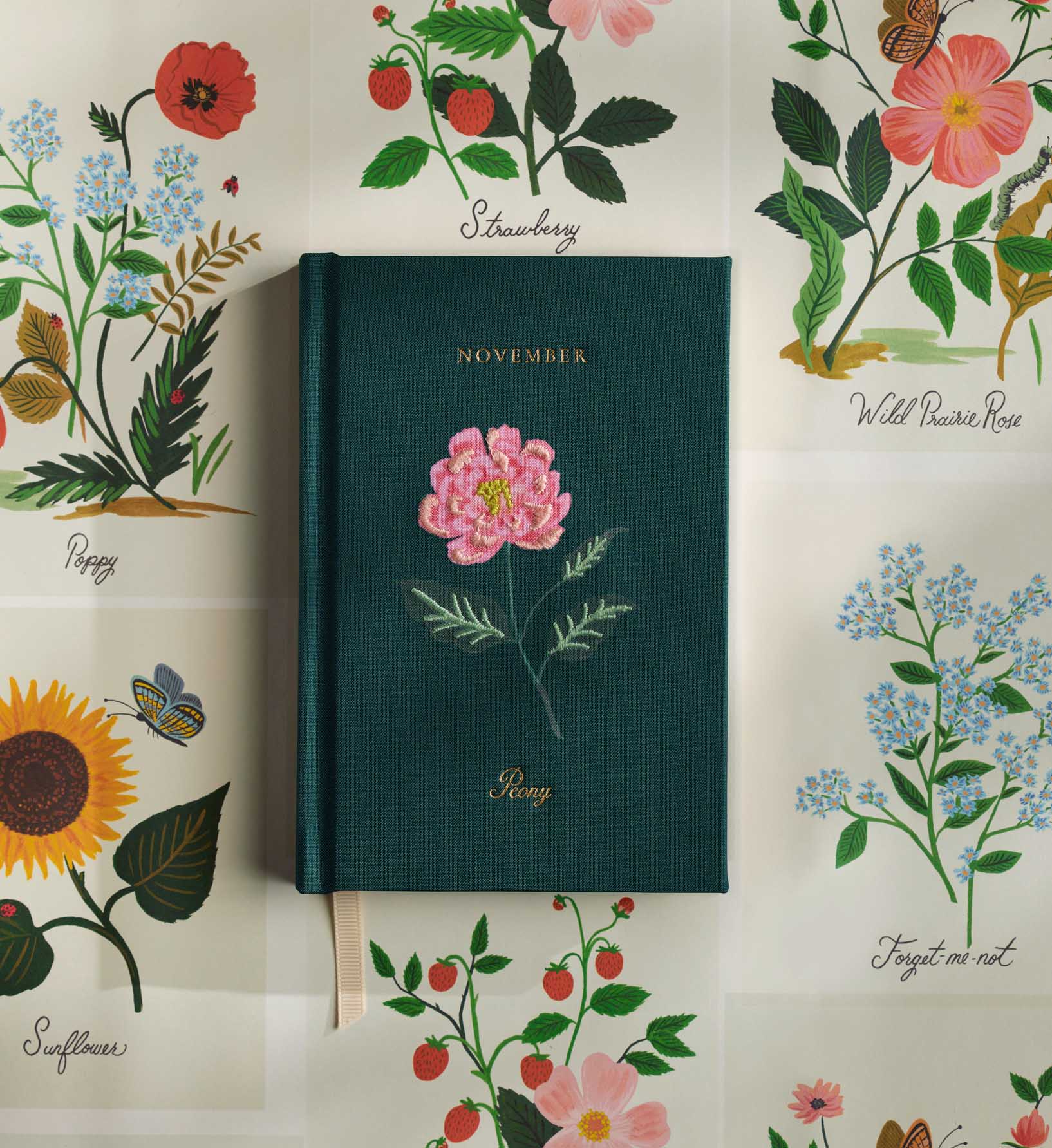 Birth Month Mini Embroidered Journal - November - Image 2