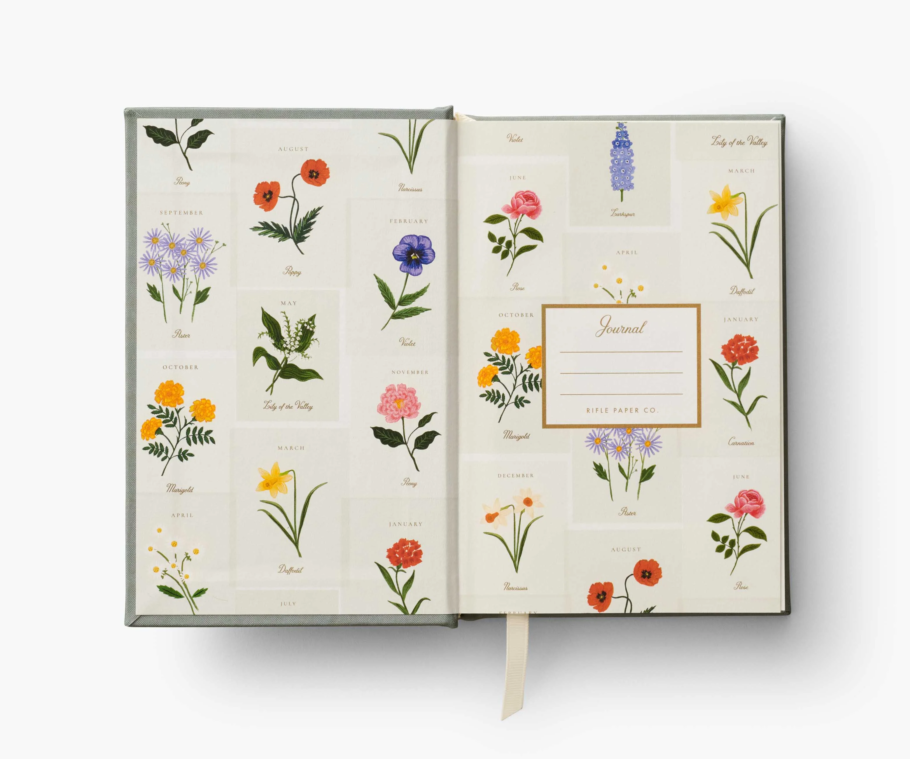 Birth Month Mini Embroidered Journal - October - Image 5