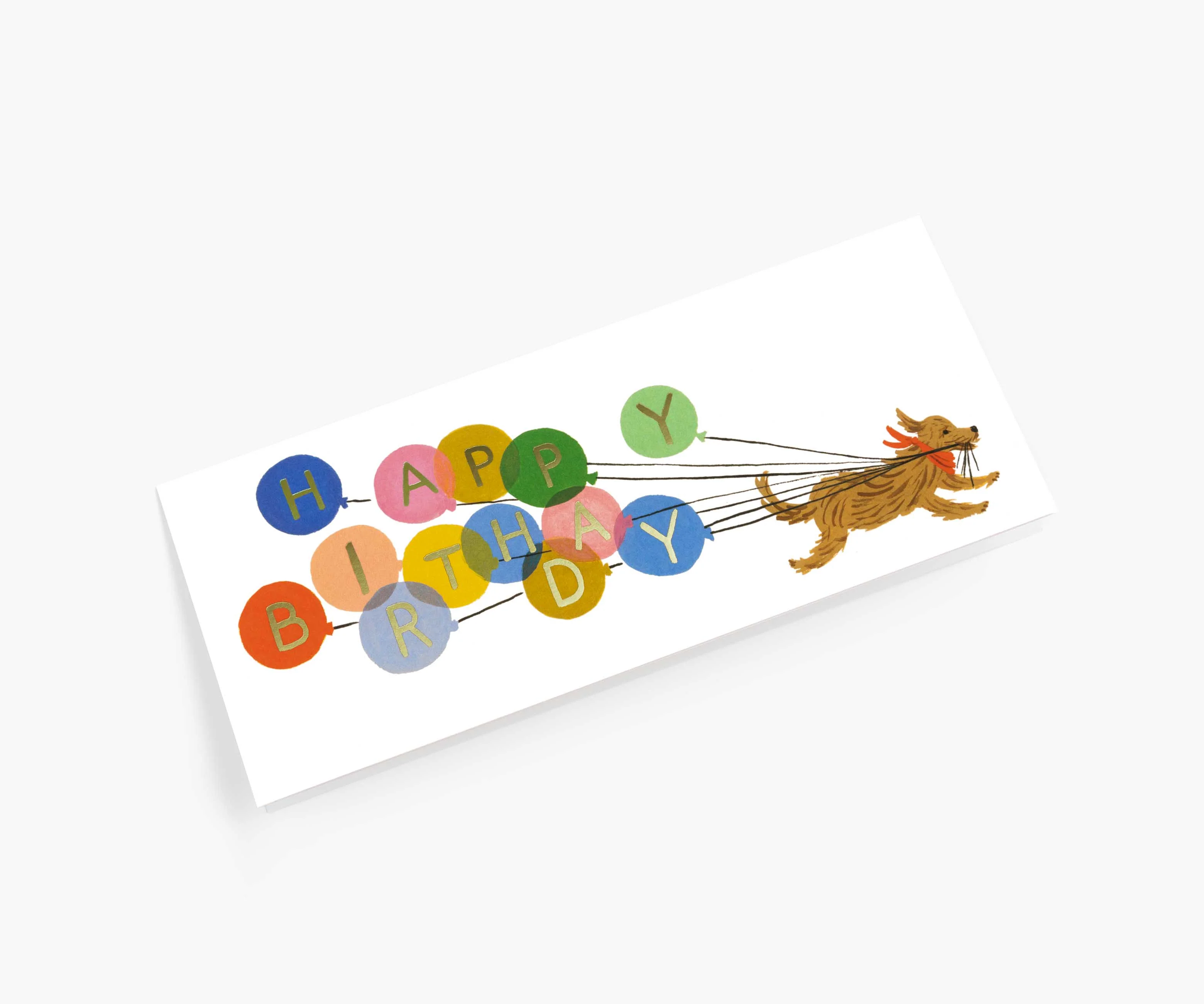 Birthday Balloon Money Holder Birthday Card - Single Card - Image 2