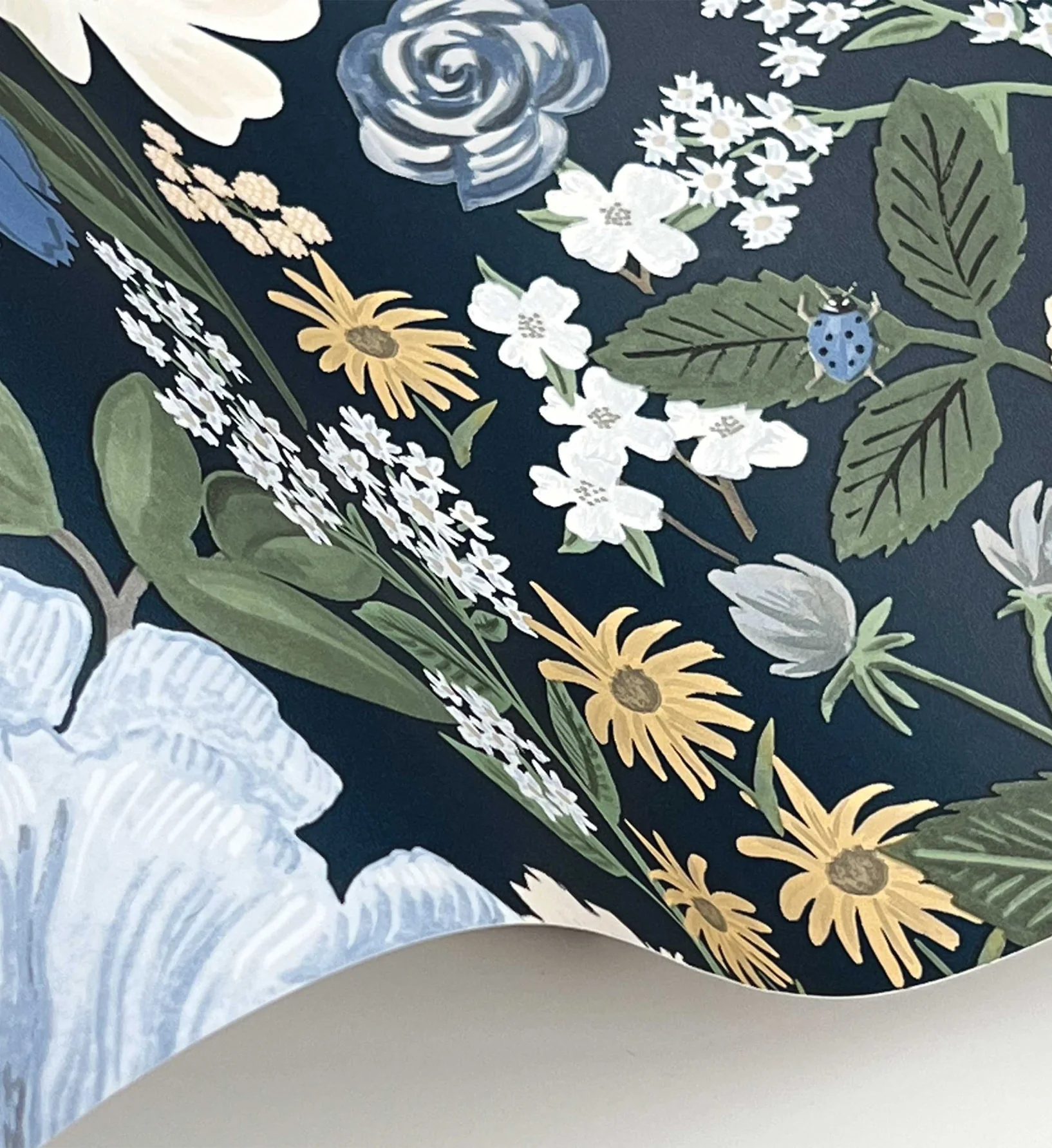 Blossom Wallpaper - Navy - Image 4