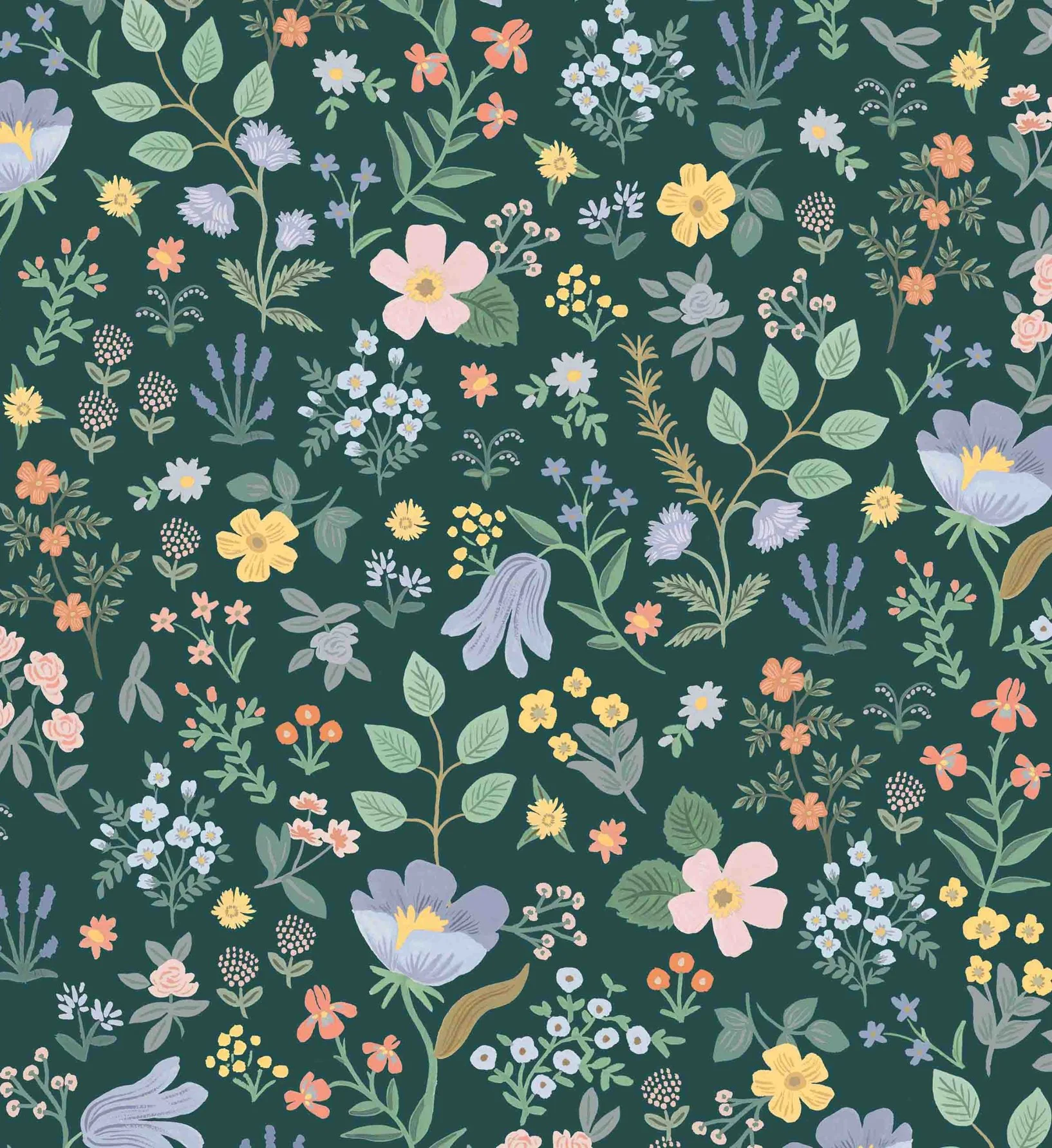Bramble Fields Peel & Stick Wallpaper - Evergreen - Image 3