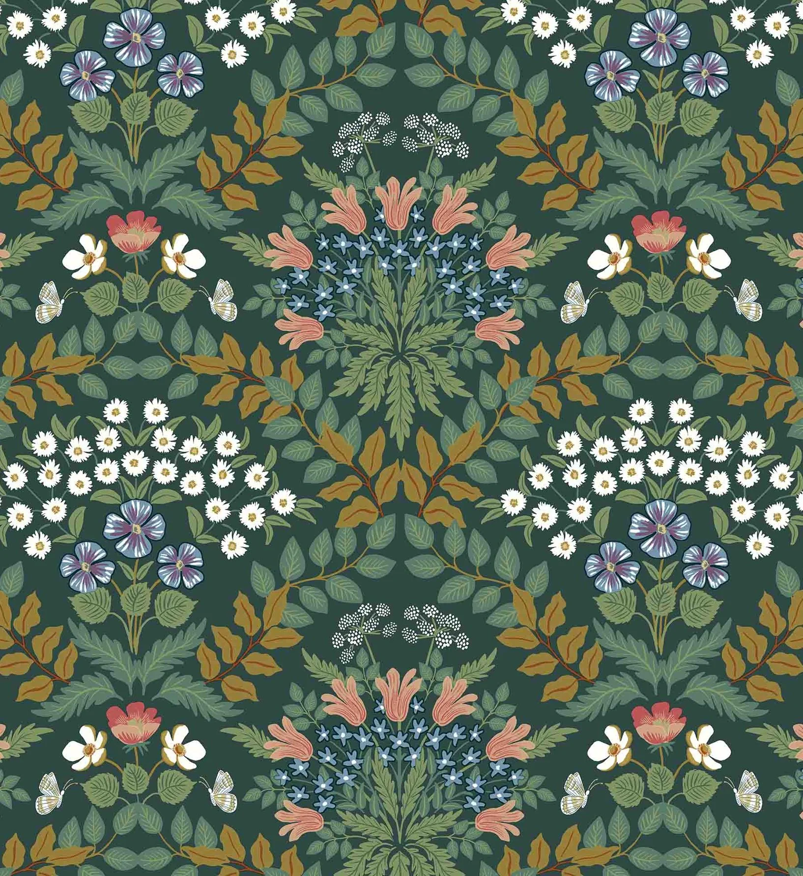 Bramble Wallpaper - Emerald - Image 3