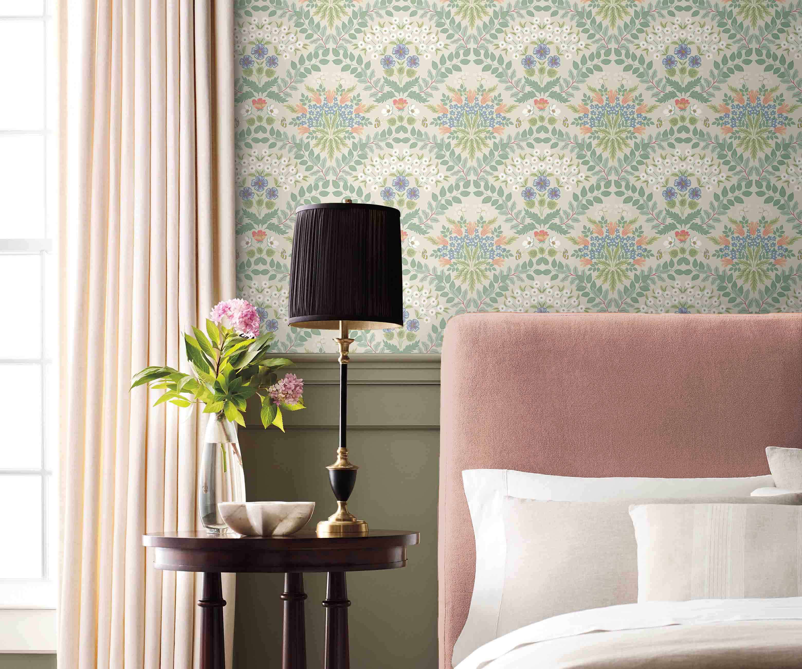 Bramble Wallpaper Sample - Cream - Image 3