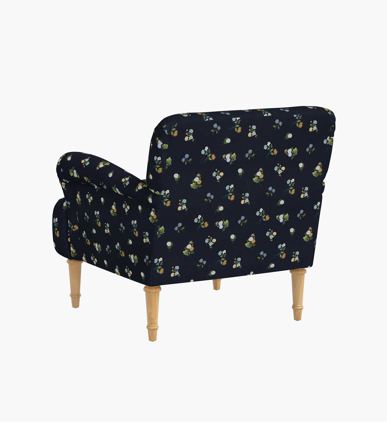 Bristol Armchair - Ditsy Dahlia Navy - Image 10