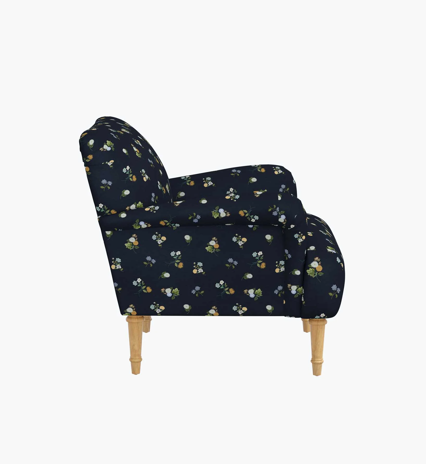 Bristol Armchair - Ditsy Dahlia Navy - Image 9