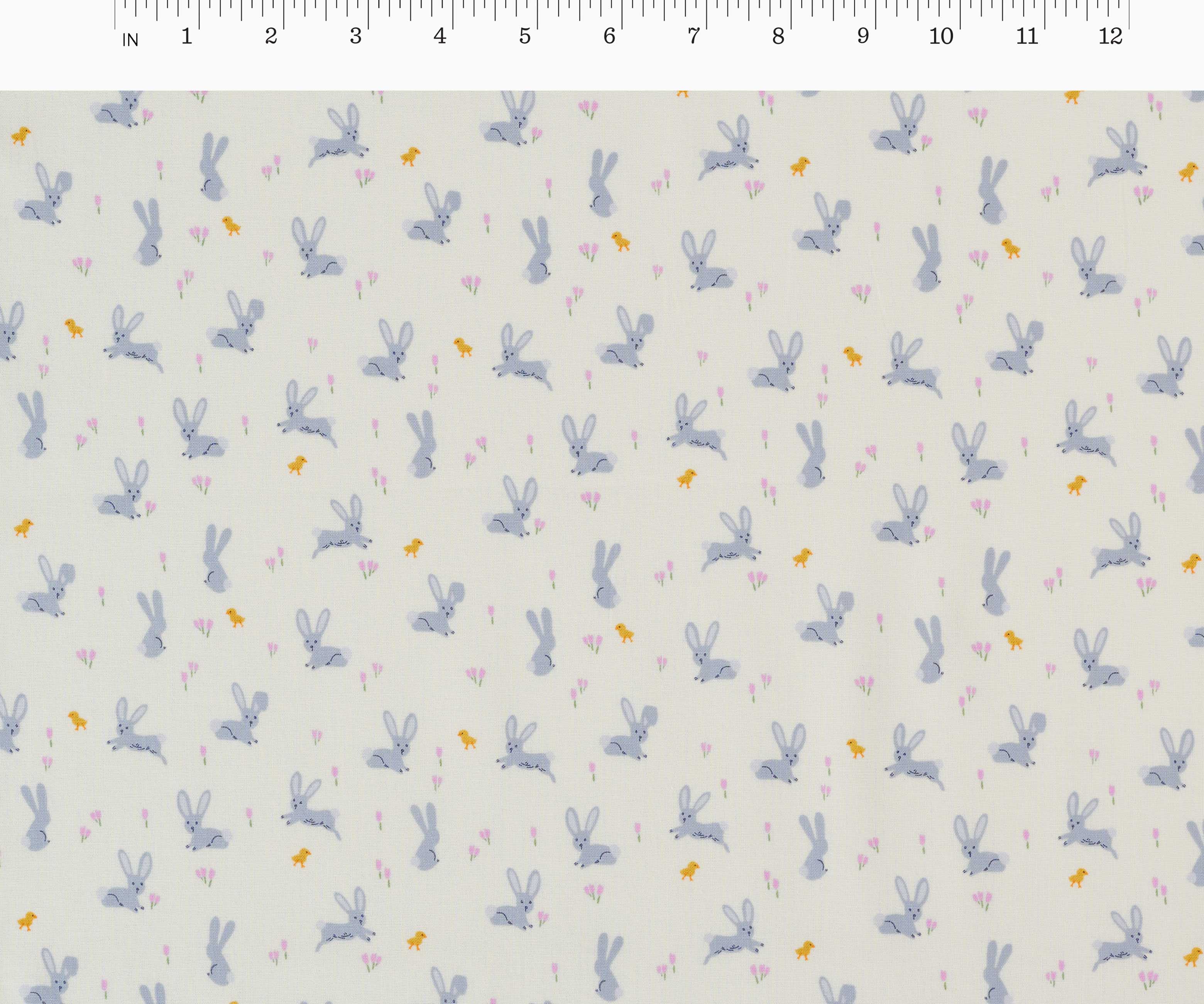 Bunnies Cotton Fabric - Cream - Image 2