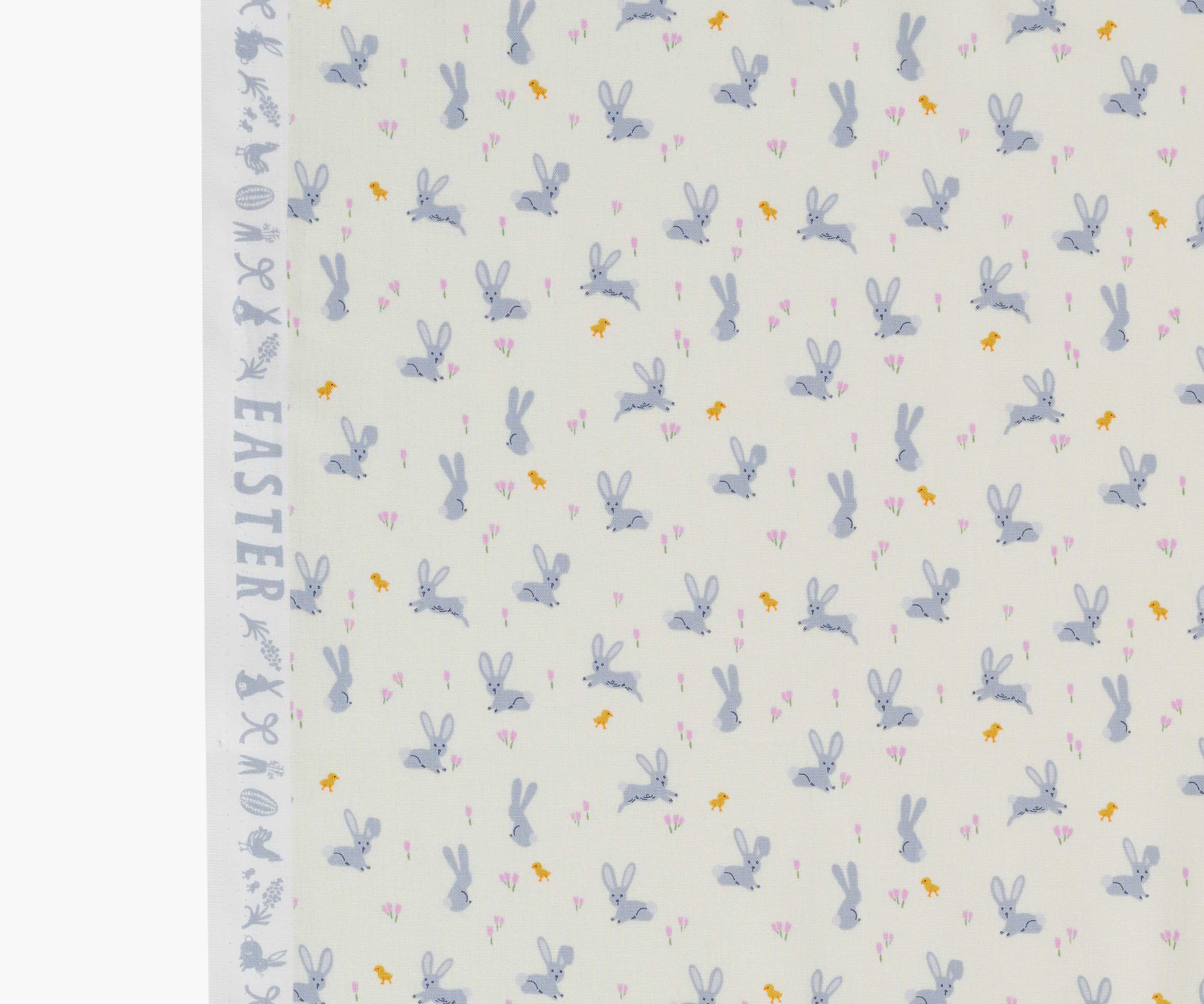 Bunnies Cotton Fabric - Cream - Image 3
