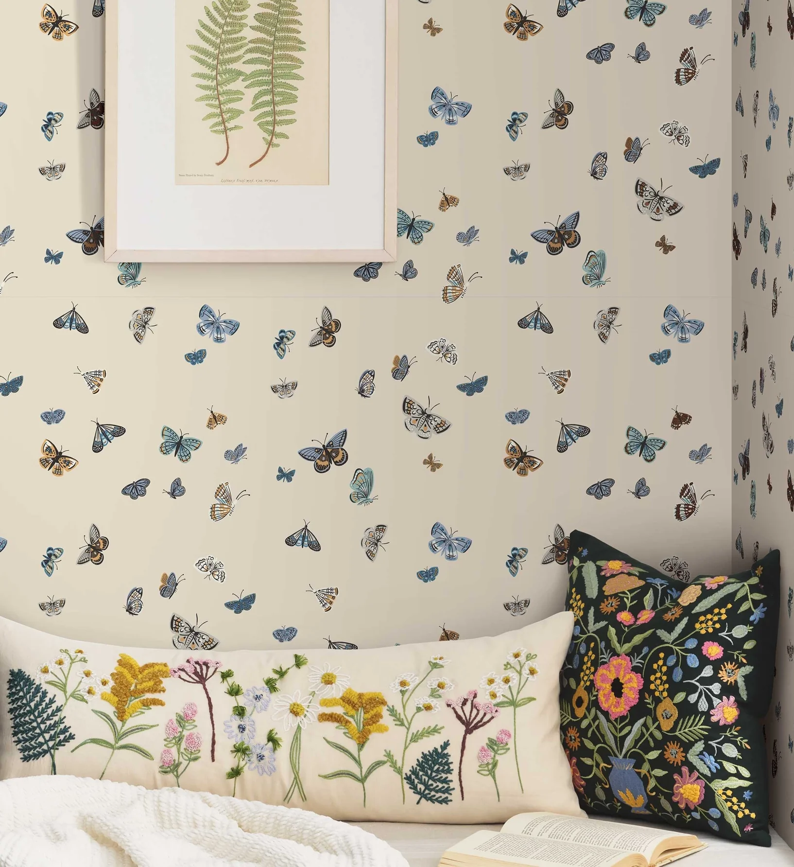 Butterfly House Wallpaper - Linen - Image 2