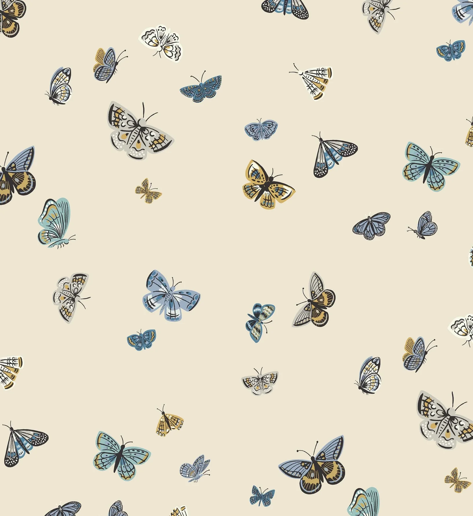 Butterfly House Wallpaper - Linen - Image 3
