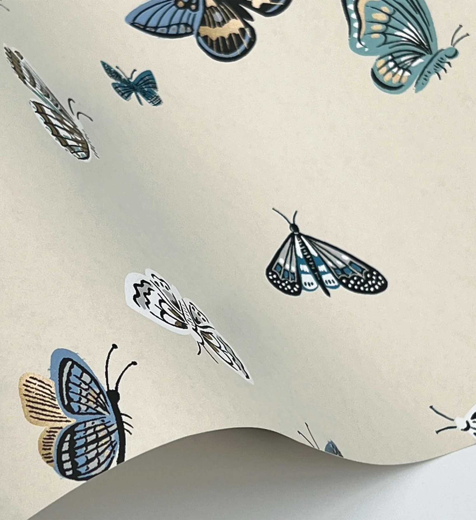 Butterfly House Wallpaper - Linen - Image 4