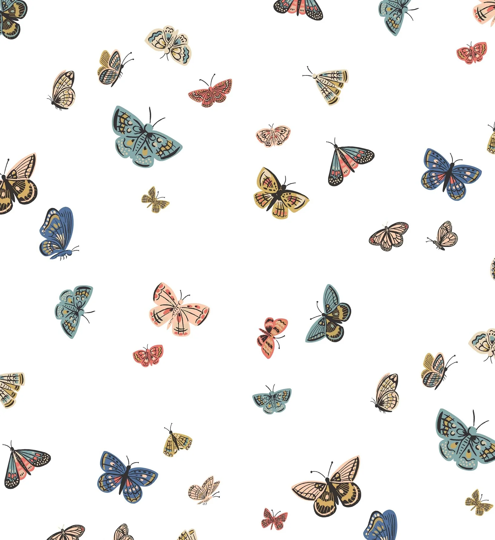 Butterfly House Wallpaper - White - Image 3