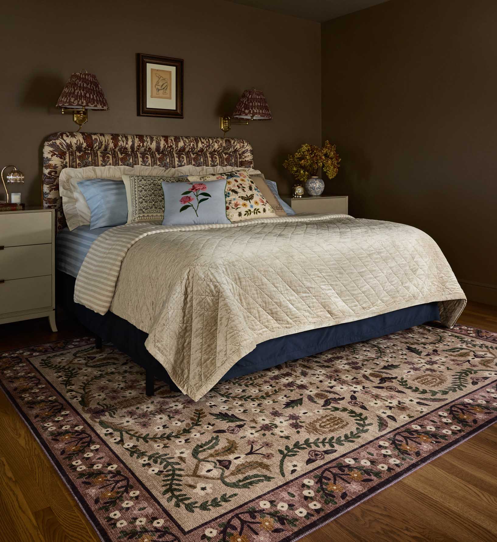 Canopy Edie Printed Rug - Aubergine - Image 2