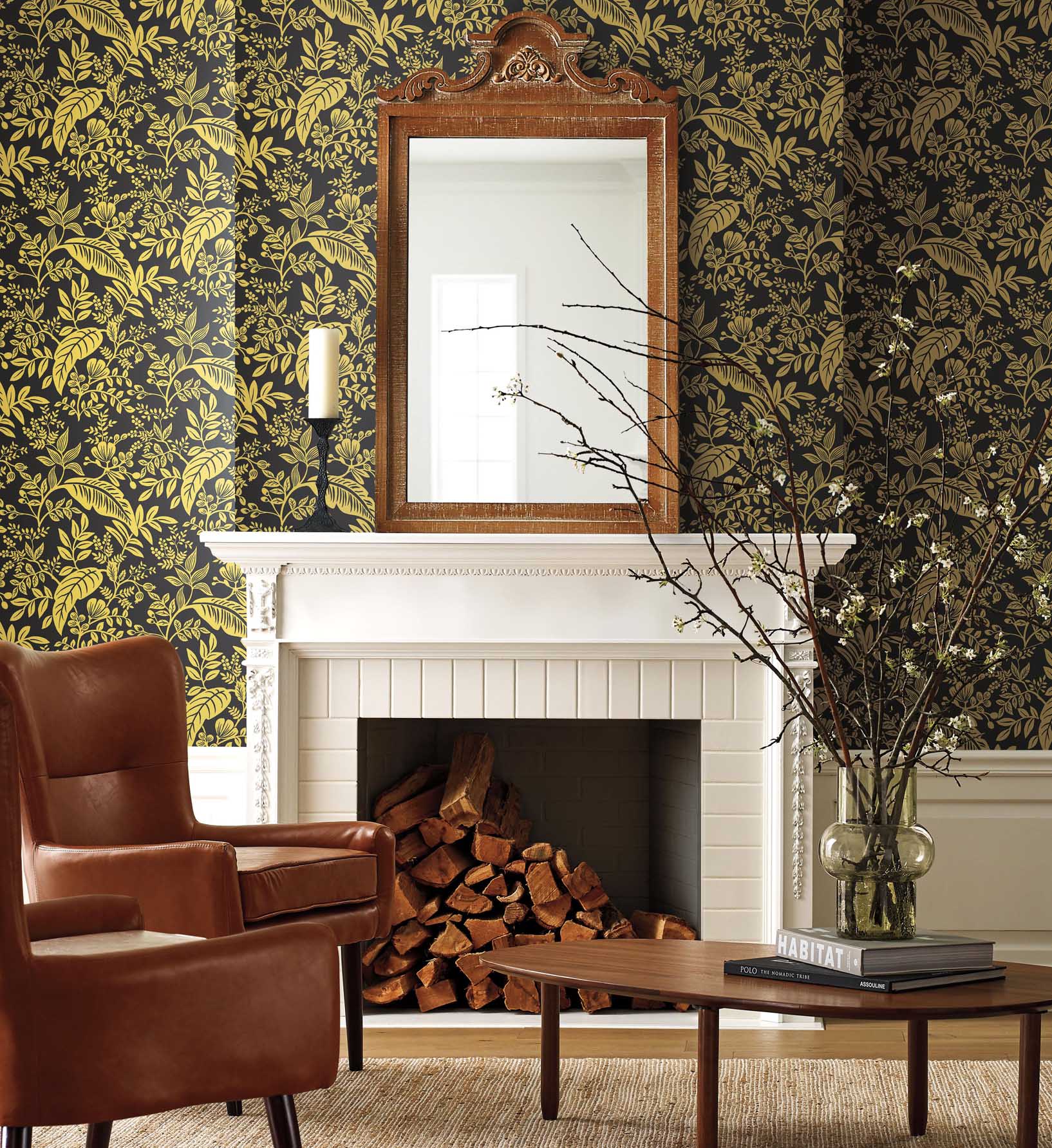 Canopy Wallpaper - Metallic Gold & Black - Image 2