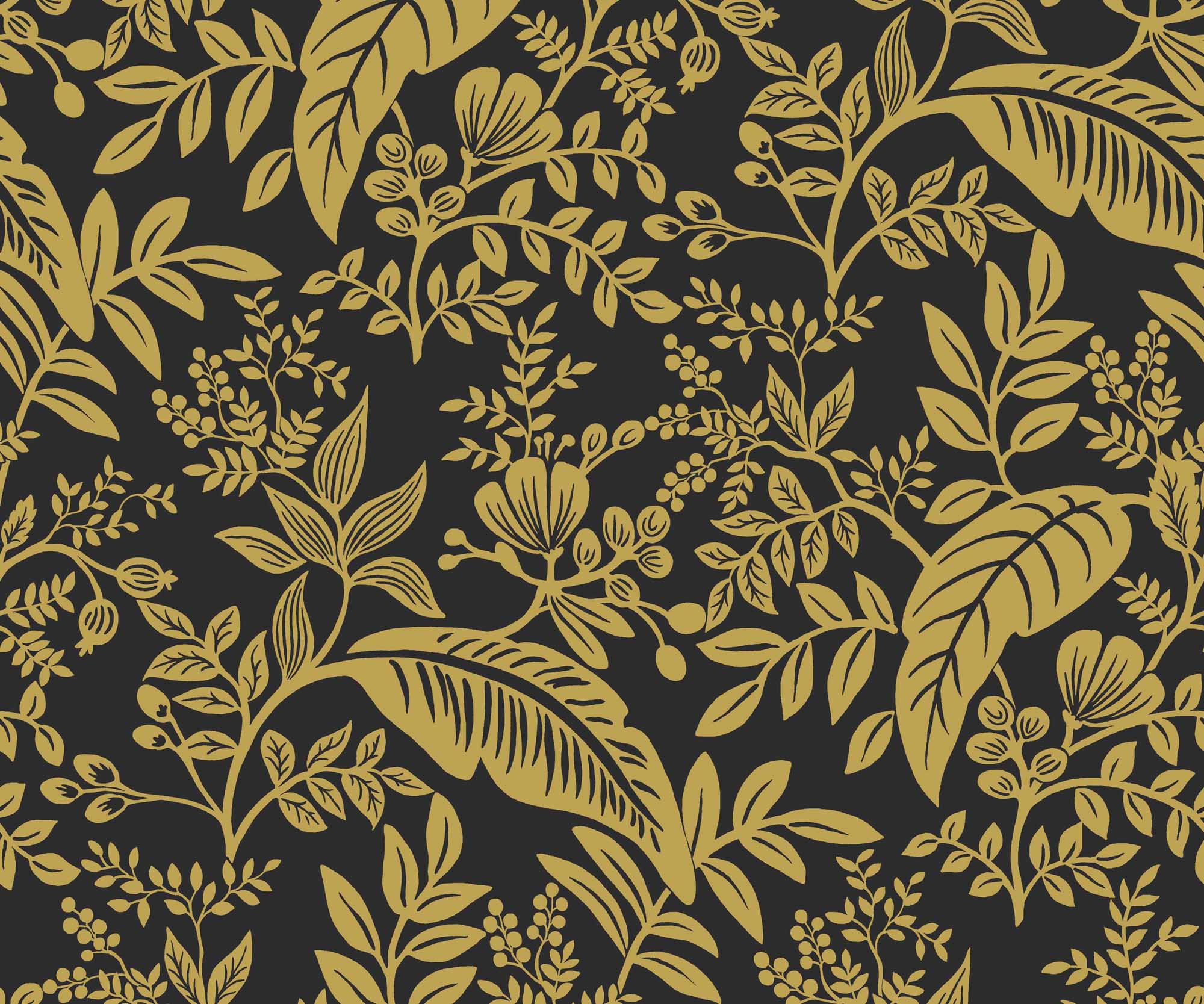 Canopy Wallpaper - Metallic Gold & Black - Image 3