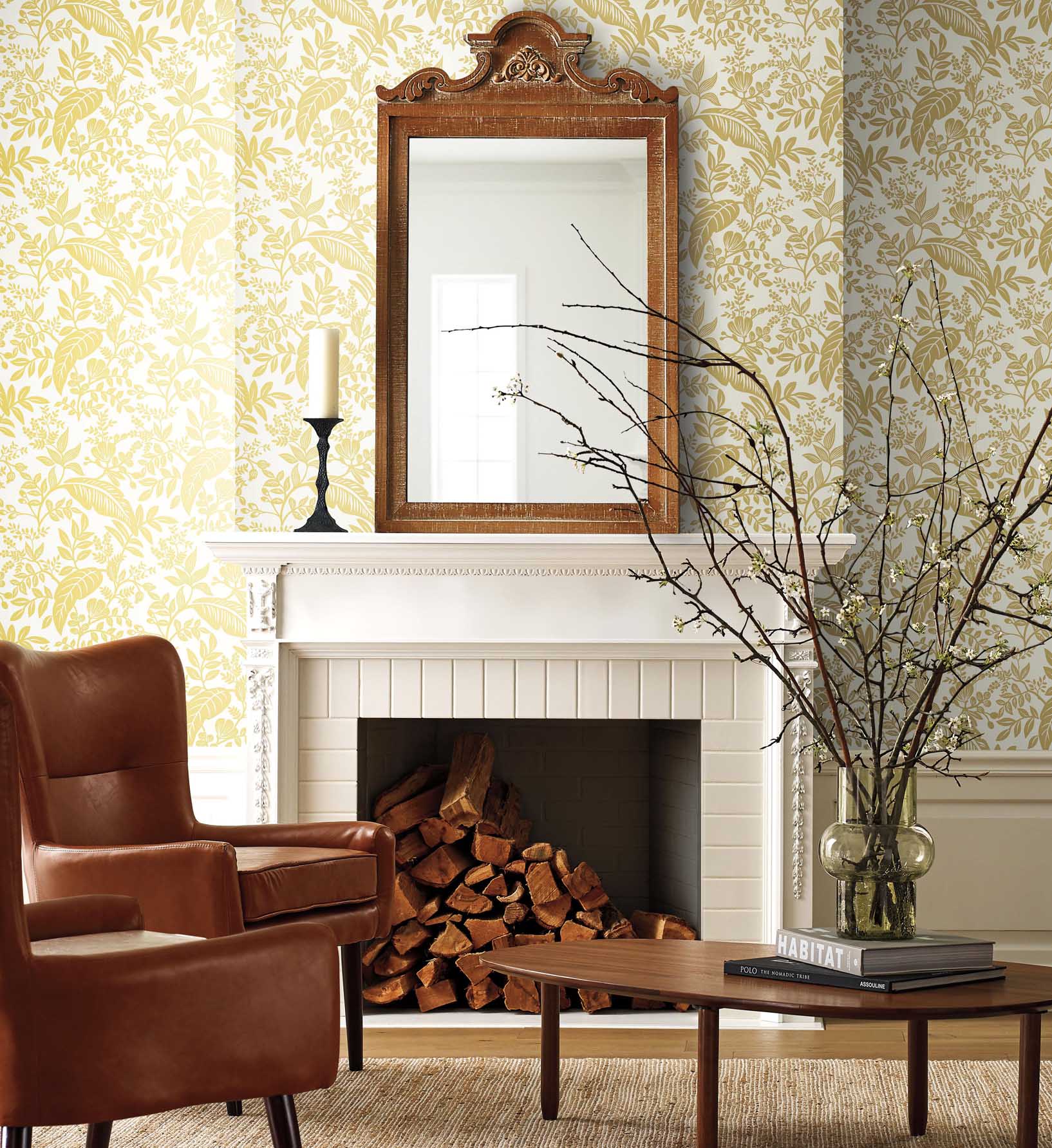 Canopy Wallpaper - Metallic Gold & White - Image 2