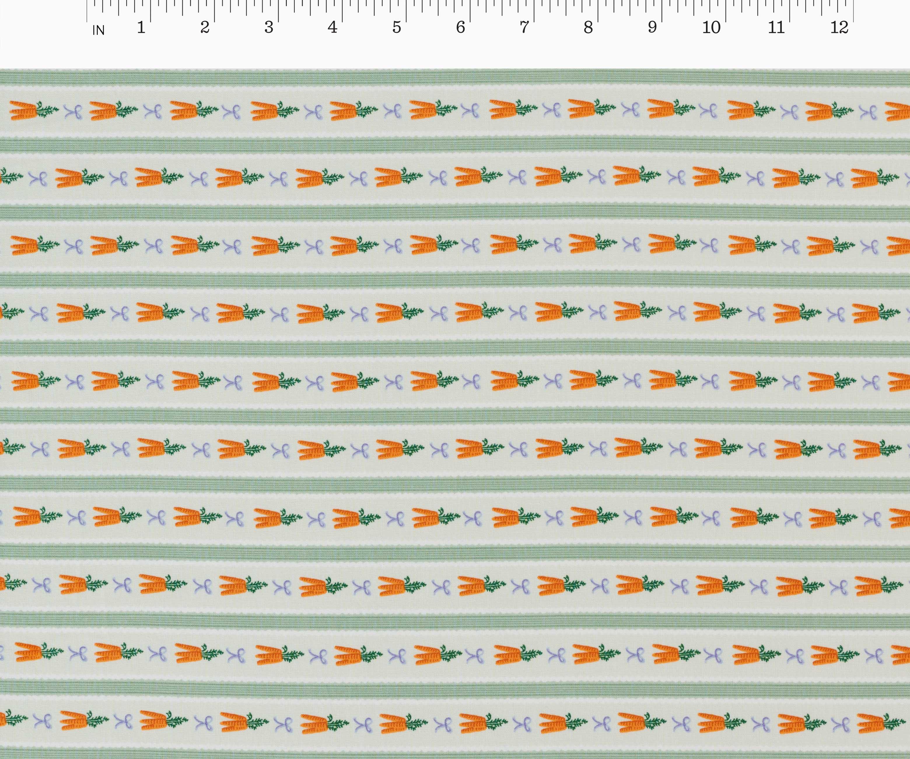 Carrot Patch Cotton Fabric - Mint - Image 2