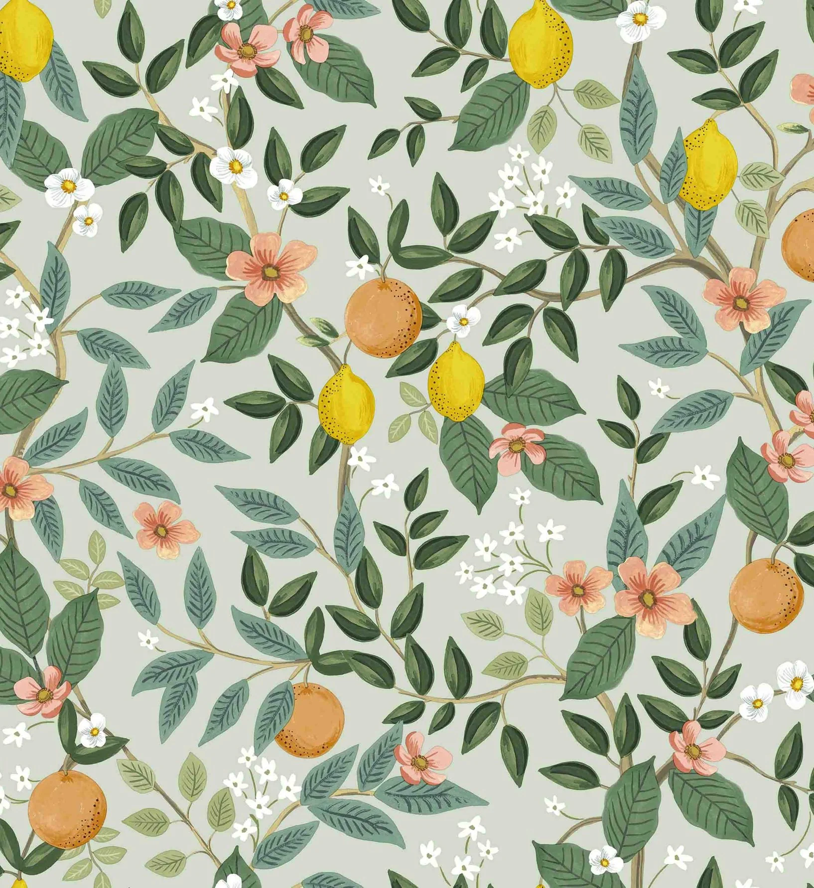 Citrus Grove Peel & Stick Wallpaper - Mint - Image 3