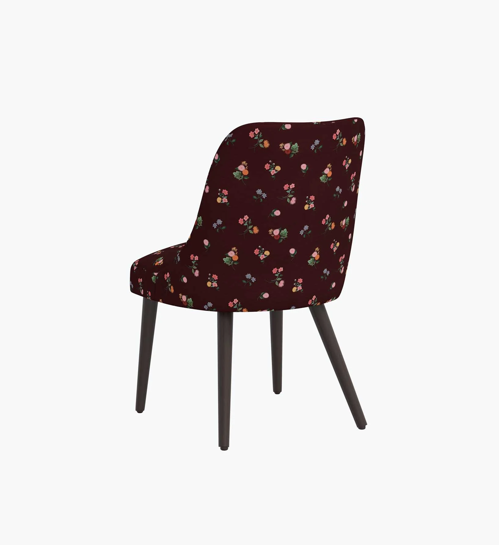 Clare Dining Chair - Ditsy Dahlia Burgundy - Image 4