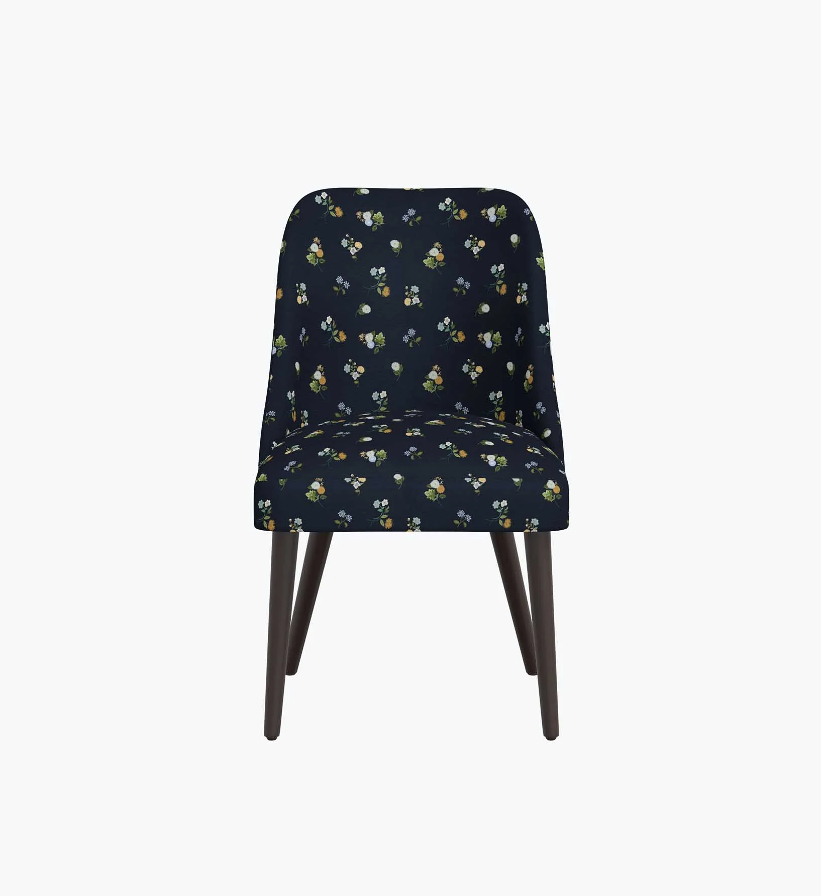 Clare Dining Chair - Ditsy Dahlia Navy - Image 2