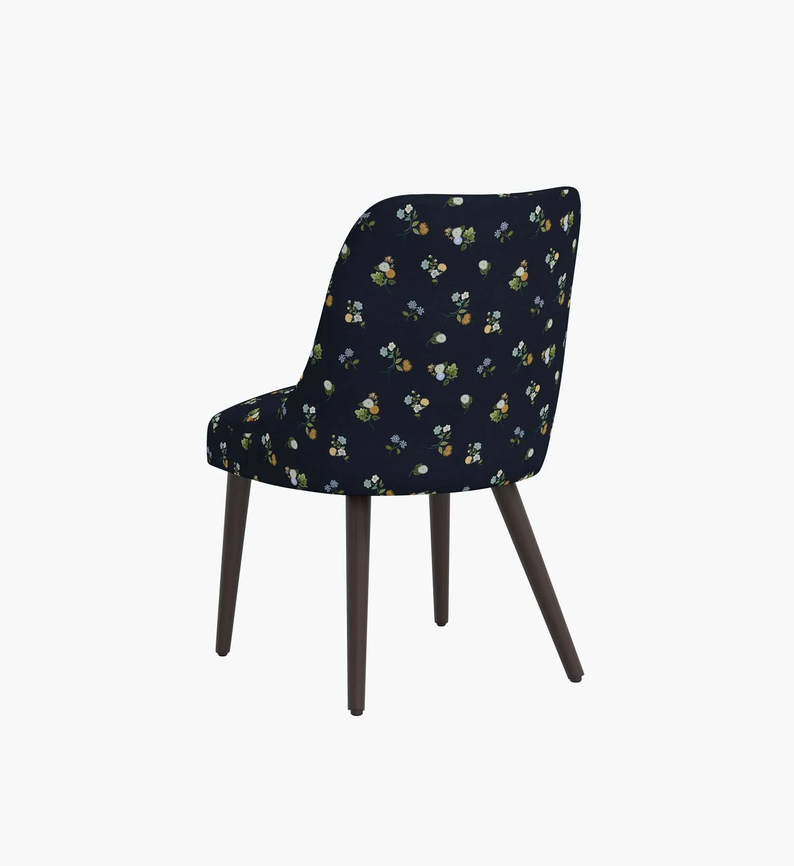 Clare Dining Chair - Ditsy Dahlia Navy - Image 4
