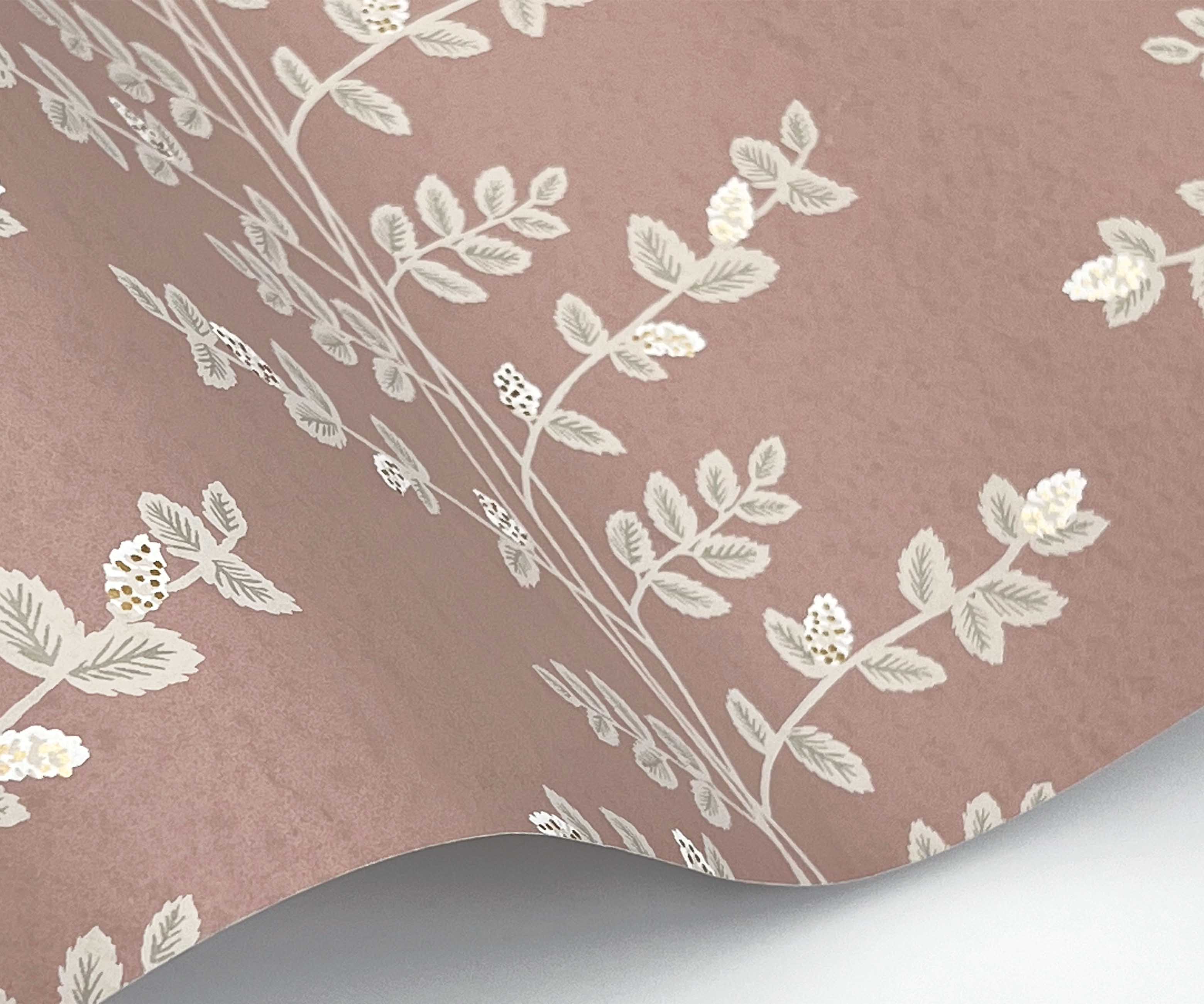 Climbing Vines Wallpaper Sample - Rose - Image 2
