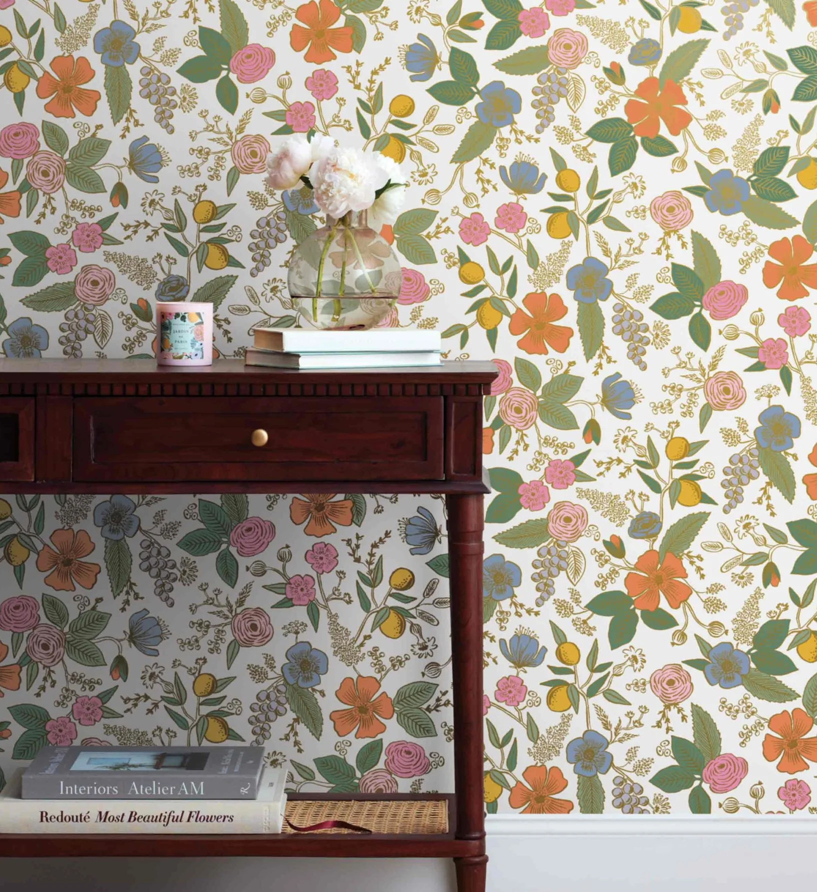 Colette Peel & Stick Wallpaper - Rose Multi - Image 2