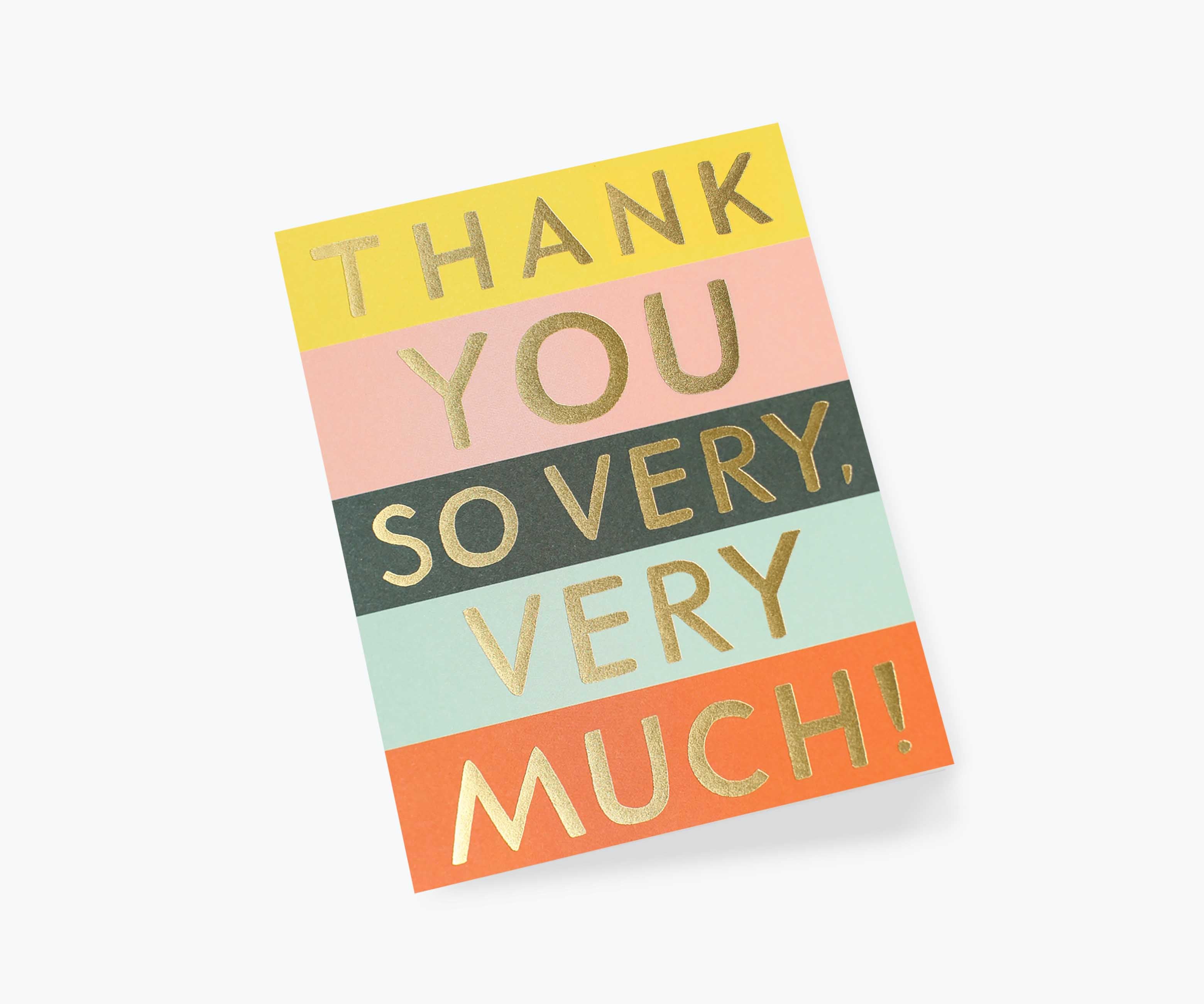 Color Block Thank You Card - Single Card - Image 2