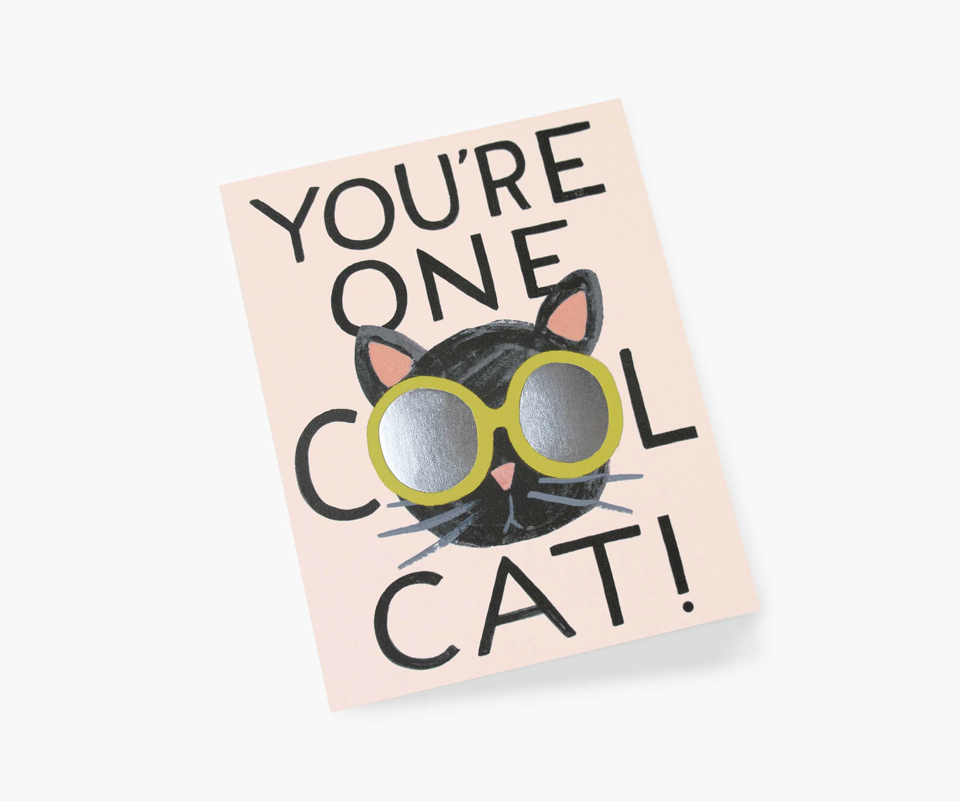 Cool Cat Love & Friendship Card - Single Card - Image 2