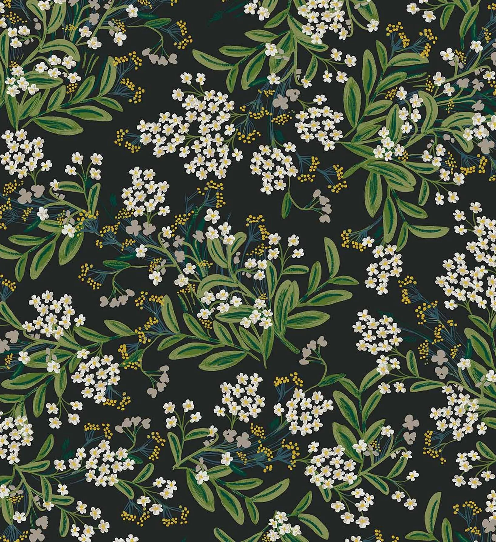 Cornflower Wallpaper - Black - Image 3