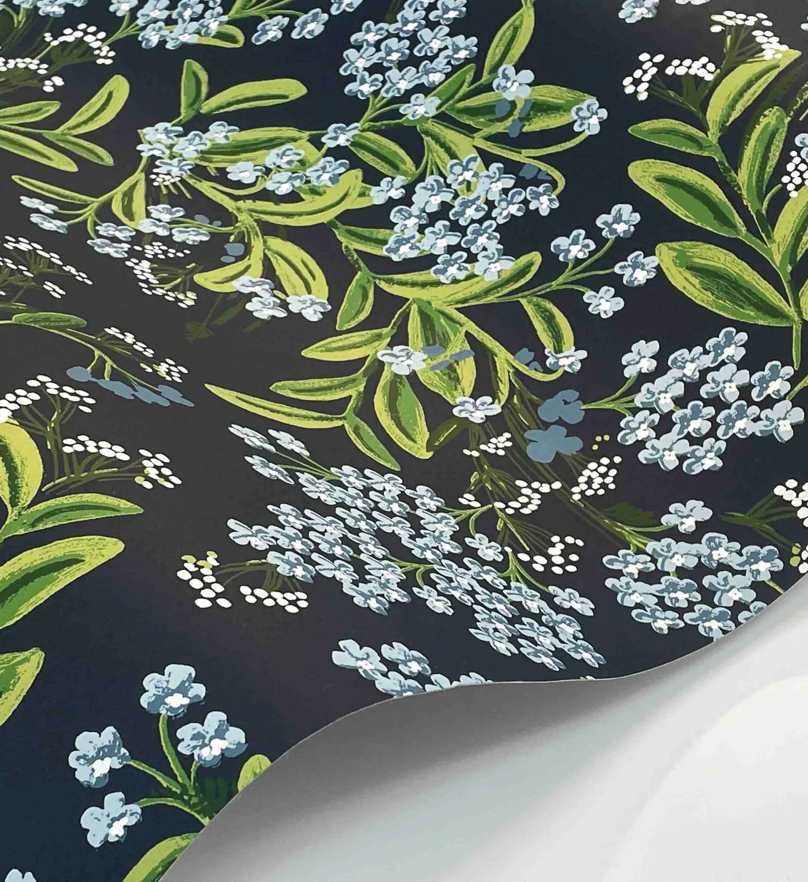 Cornflower Wallpaper - Navy - Image 4